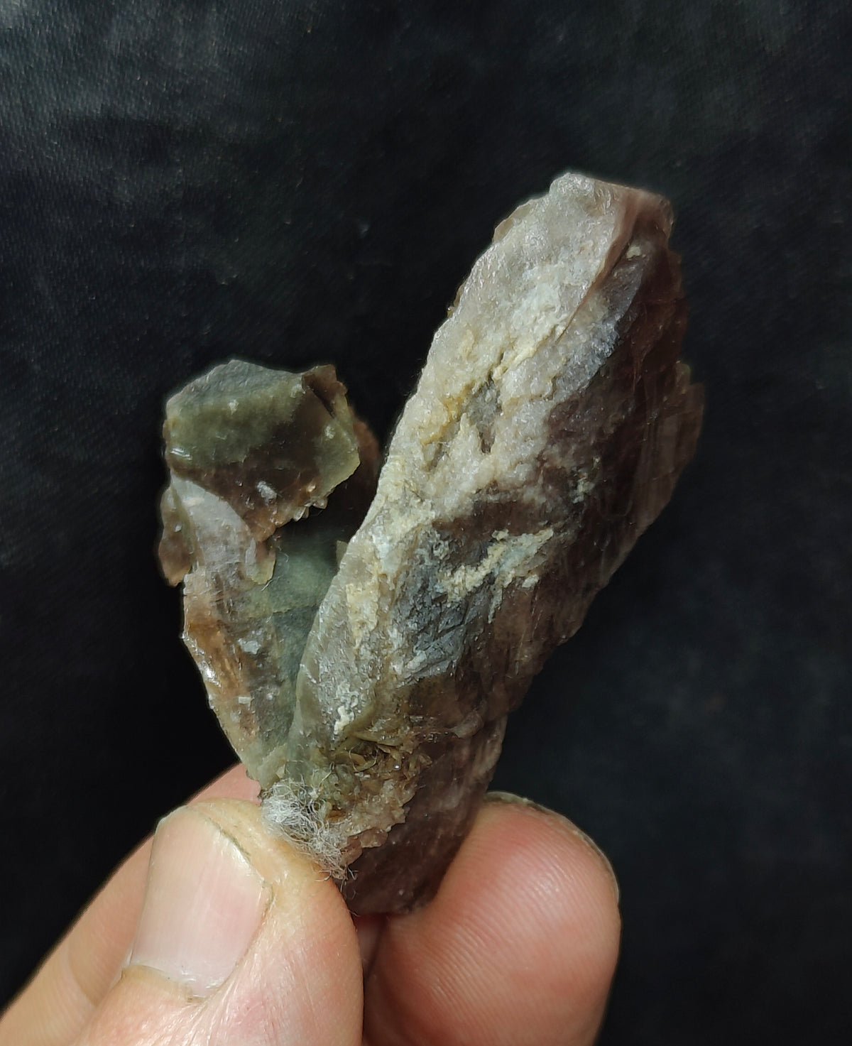 Axinite crystal cluster 38 grams