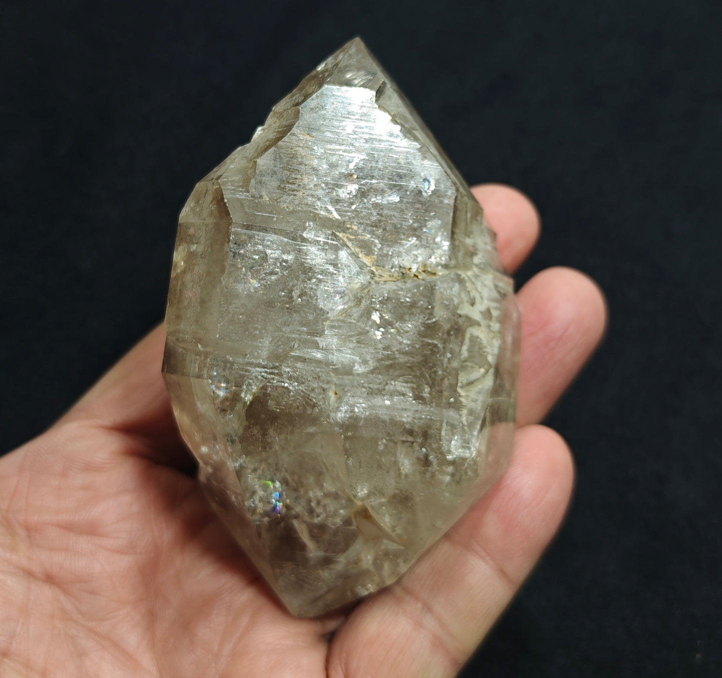 Double terminated fenster Quartz Crystal 254 grams