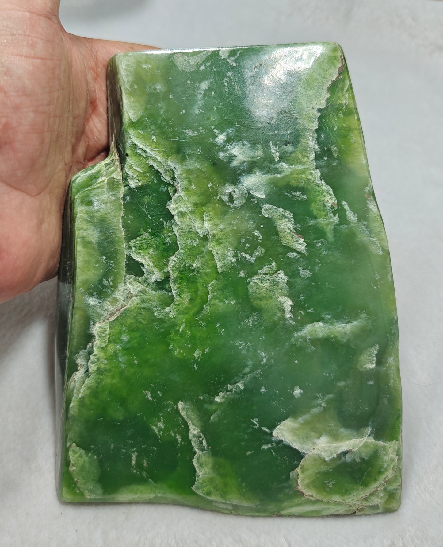 Polished Nephrite tumble freeform 1570 grams