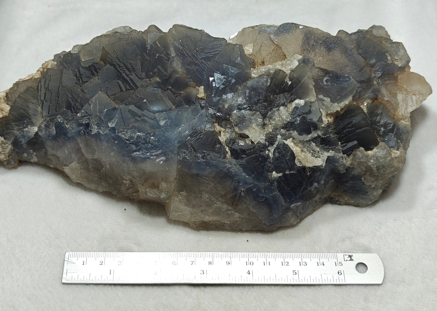 Large blue Fluorite specimen 3100 grams