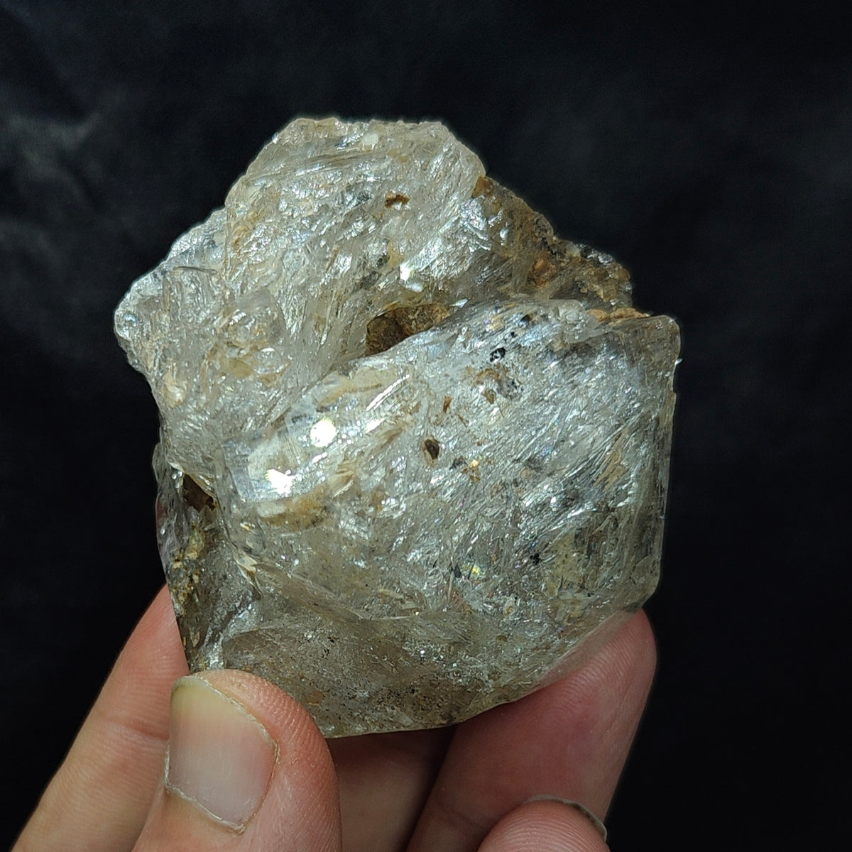 Natural Fenster Quartz Crystal with little clay inclusions 160 grams