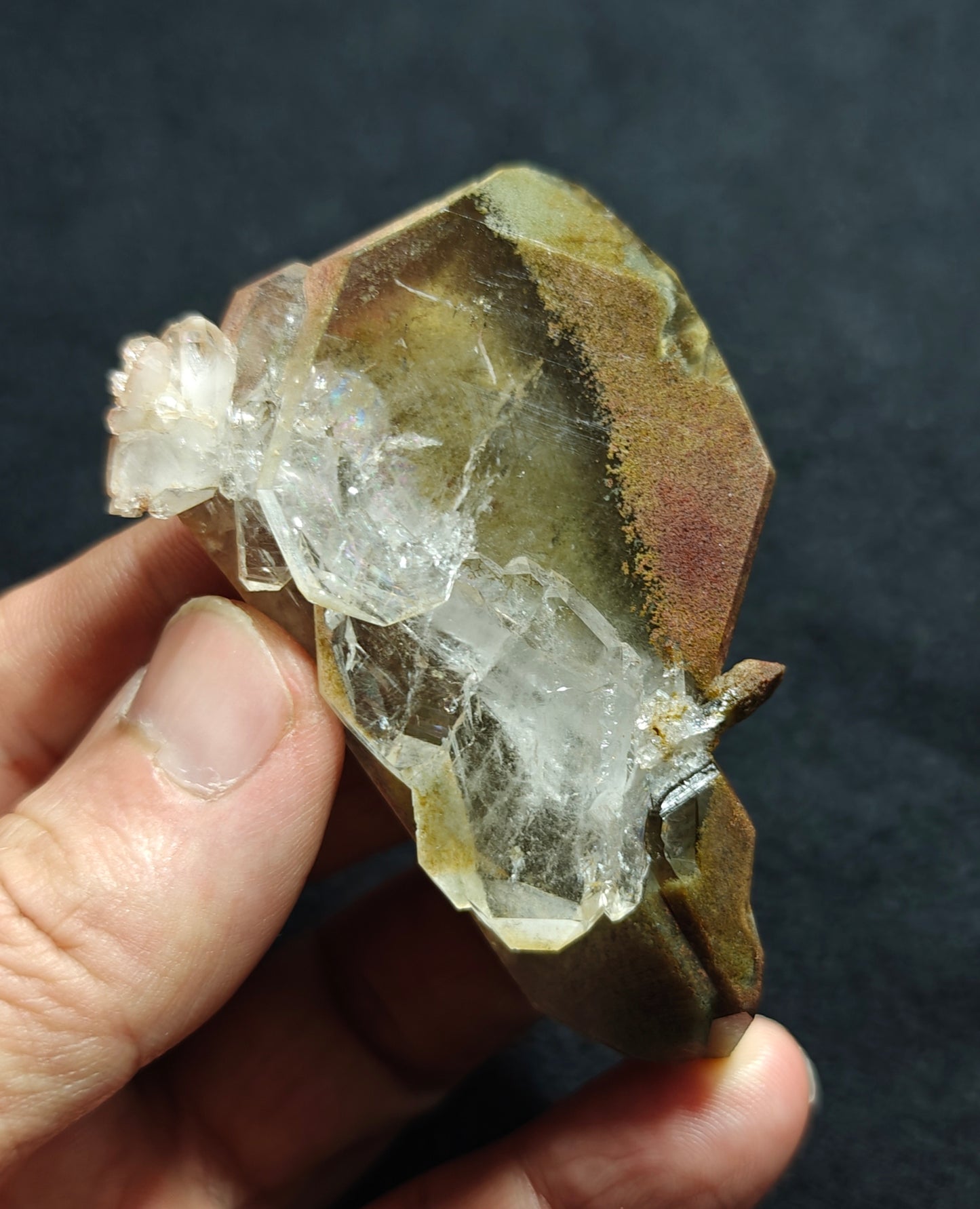 Chlorite hematite/iron quartz 56 grams
