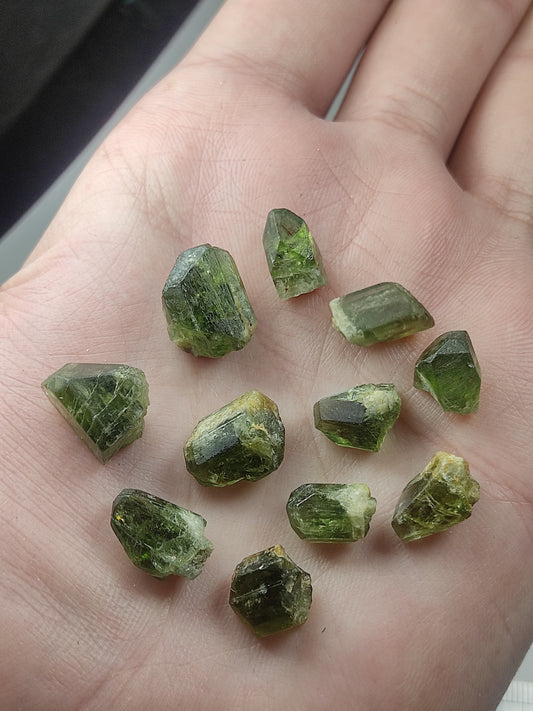 Small collection of diopside crystals 13 grams