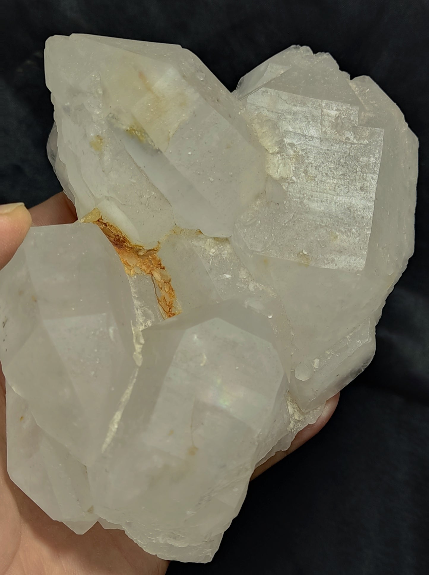 Natural Gwindel Quartz Cluster 950 grams