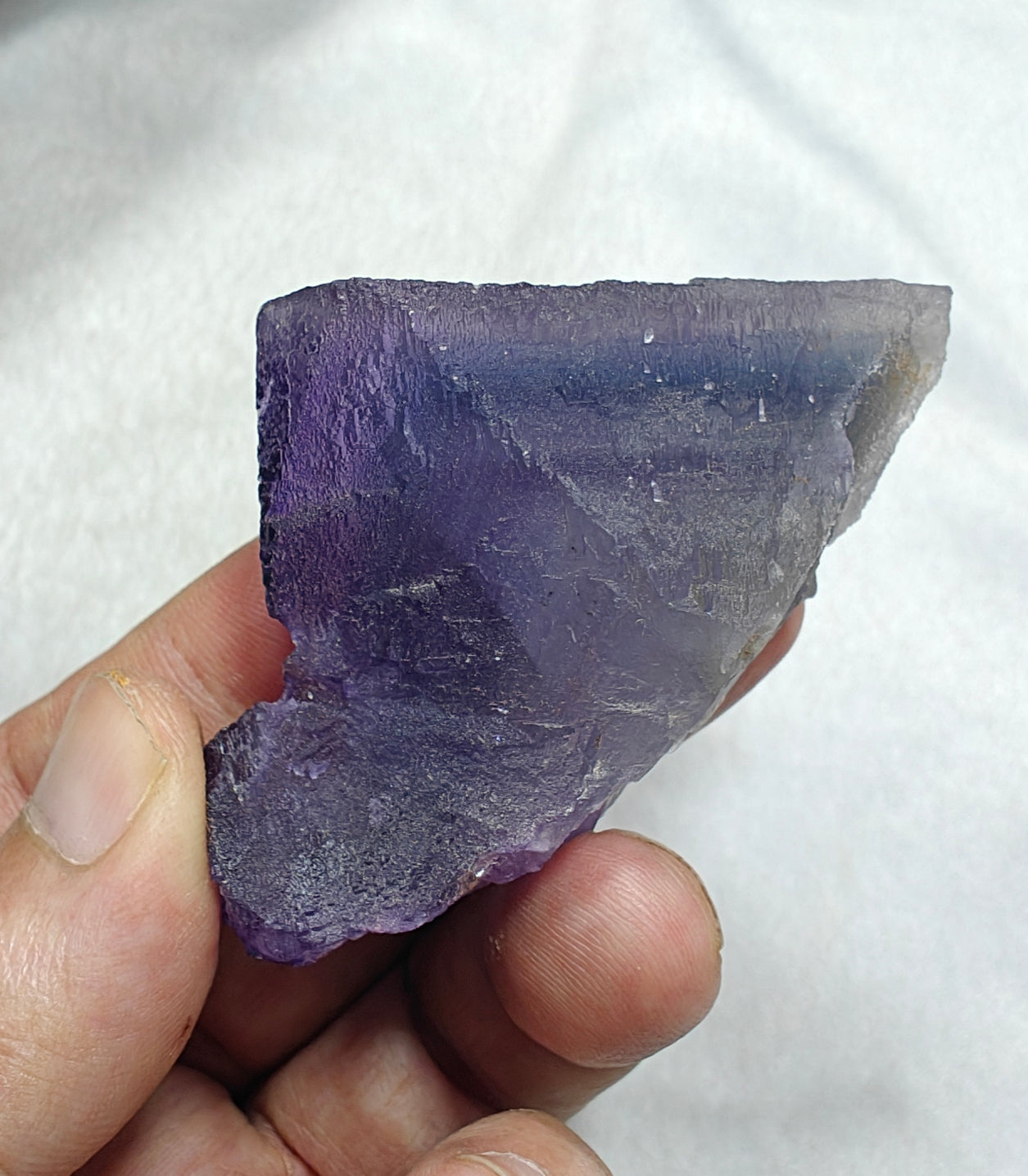 Purple Fluorite Specimen like phantom crystalization 105 grams