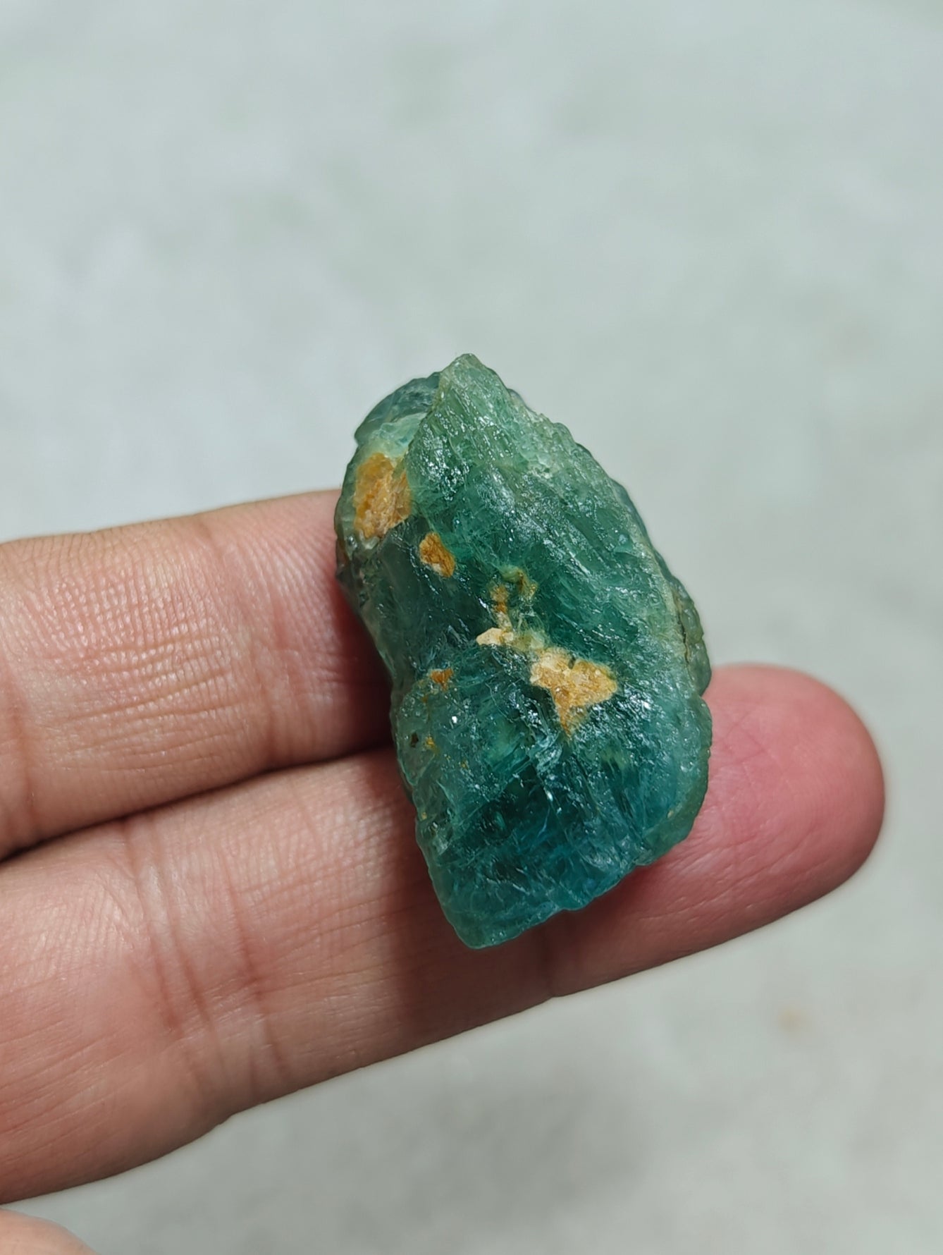 Single beautiful natural rare Grandidierite rough piece 22 grams