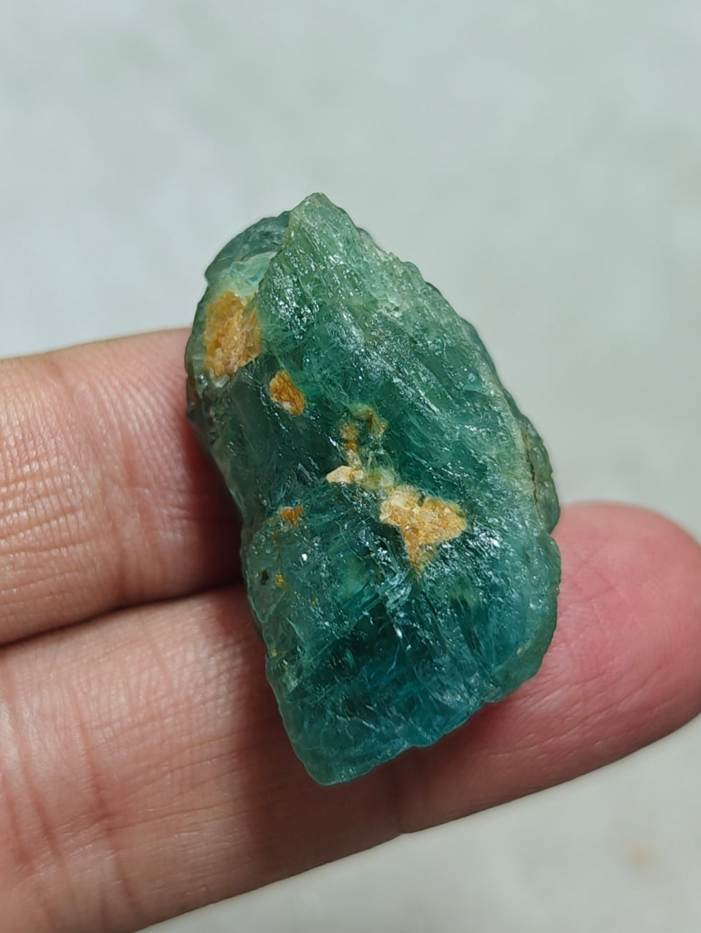 Single beautiful natural rare Grandidierite rough piece 22 grams