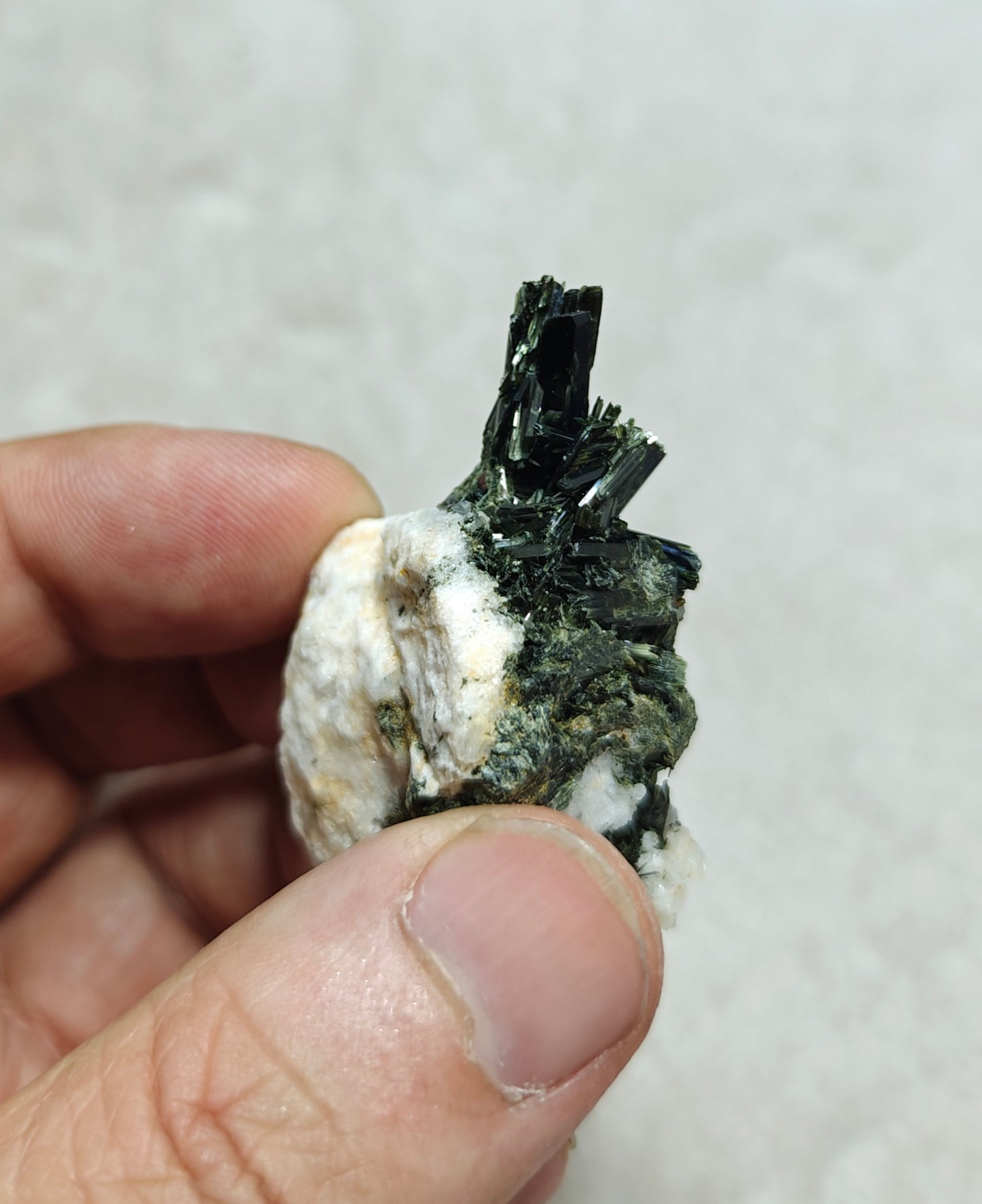 Natural aegirine crystals on matrix specimen 32 grams