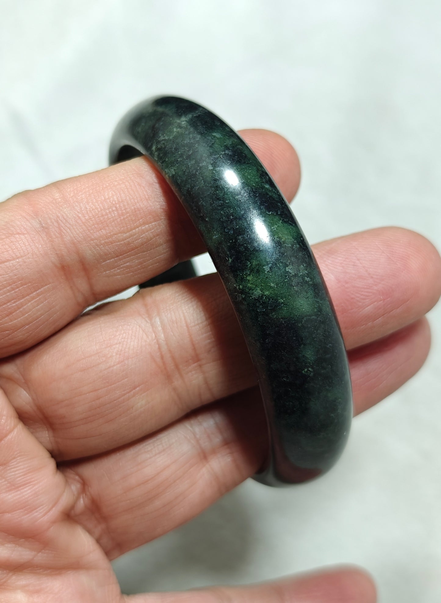 65 mm Size natural serpentine Bangle