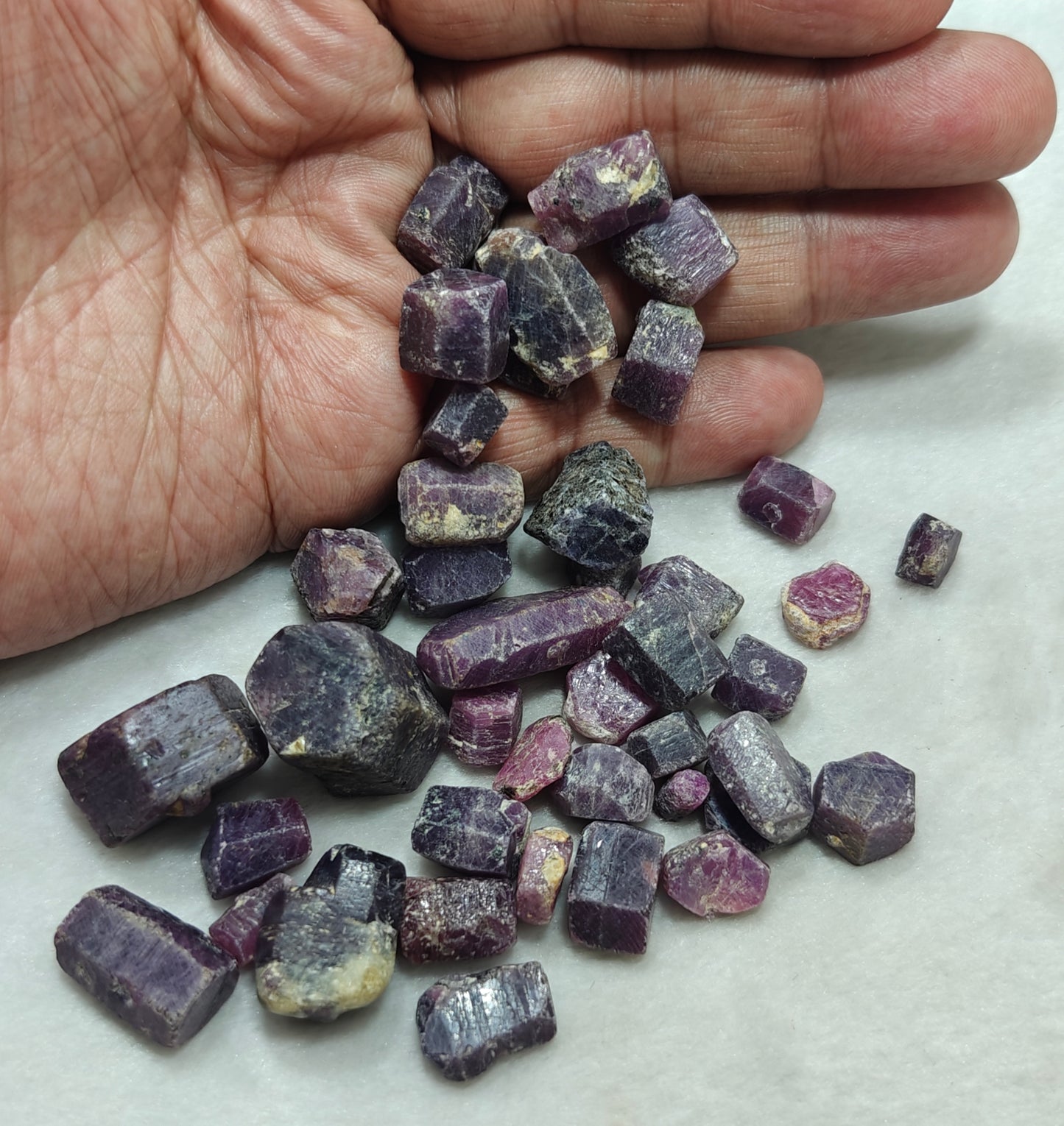 Natural Ruby Crystals lot 170 grams