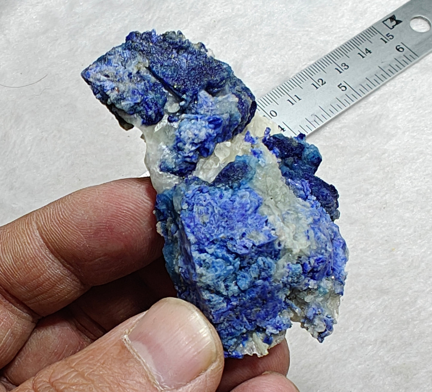 Afghanite/Lazurite on matrix with Calcite 55 grams