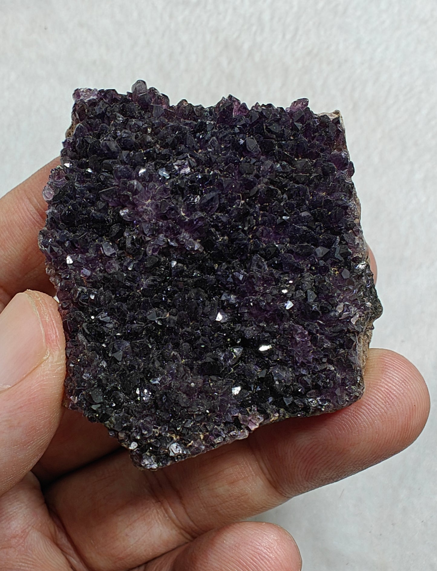 Drusy Amethyst crystals Cluster 73 grams