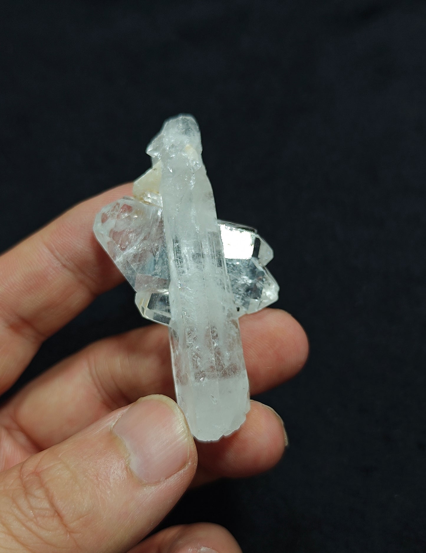 Natural Cross Formation Quartz Crystal 28 grams