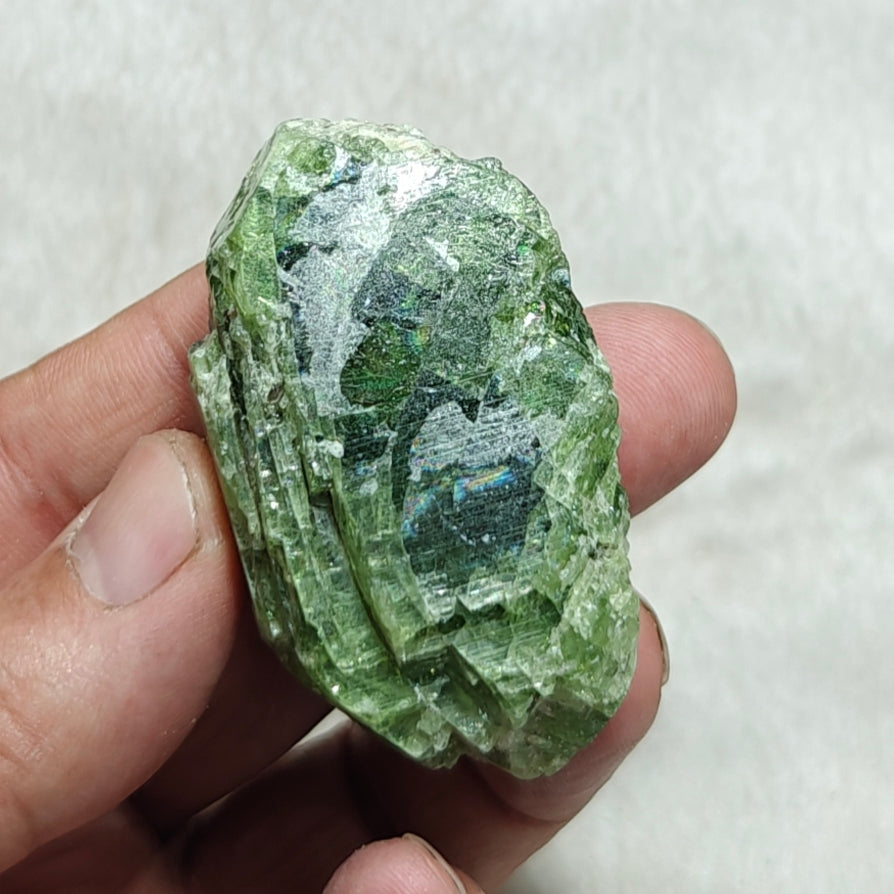Green diopside crystal 106 grams