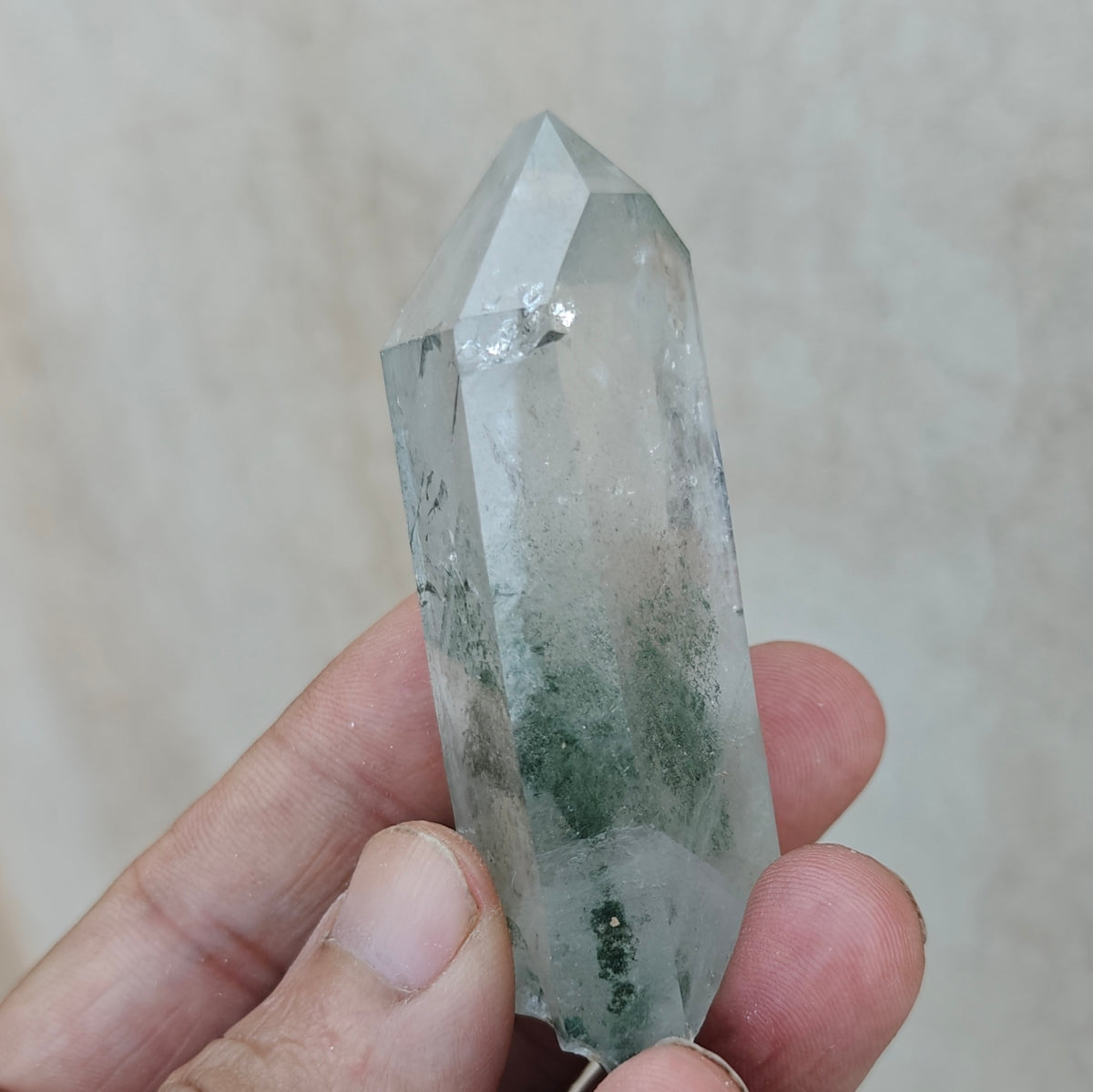 Natural Chlorite Quartz crystal 92 grams