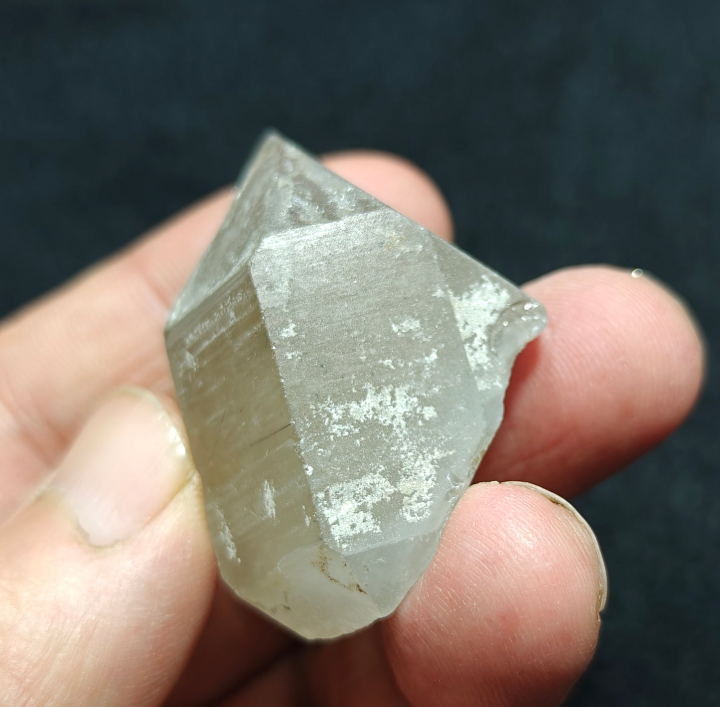 Natural smoky/blue quartz crystal 35 grams