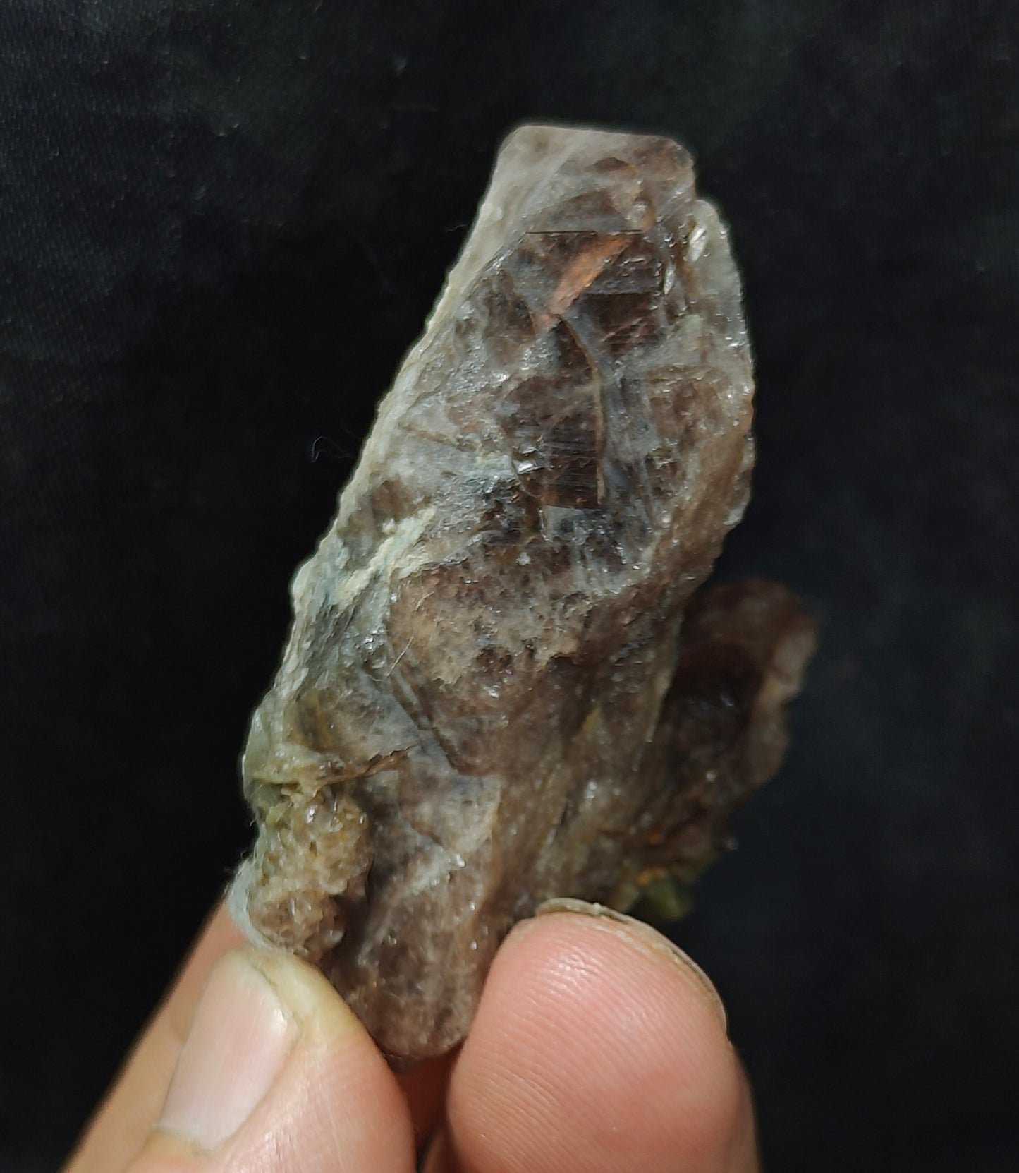 Axinite crystal cluster 38 grams