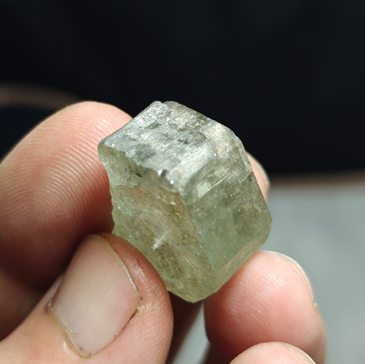 Natural green apatite crystal 13.5 grams