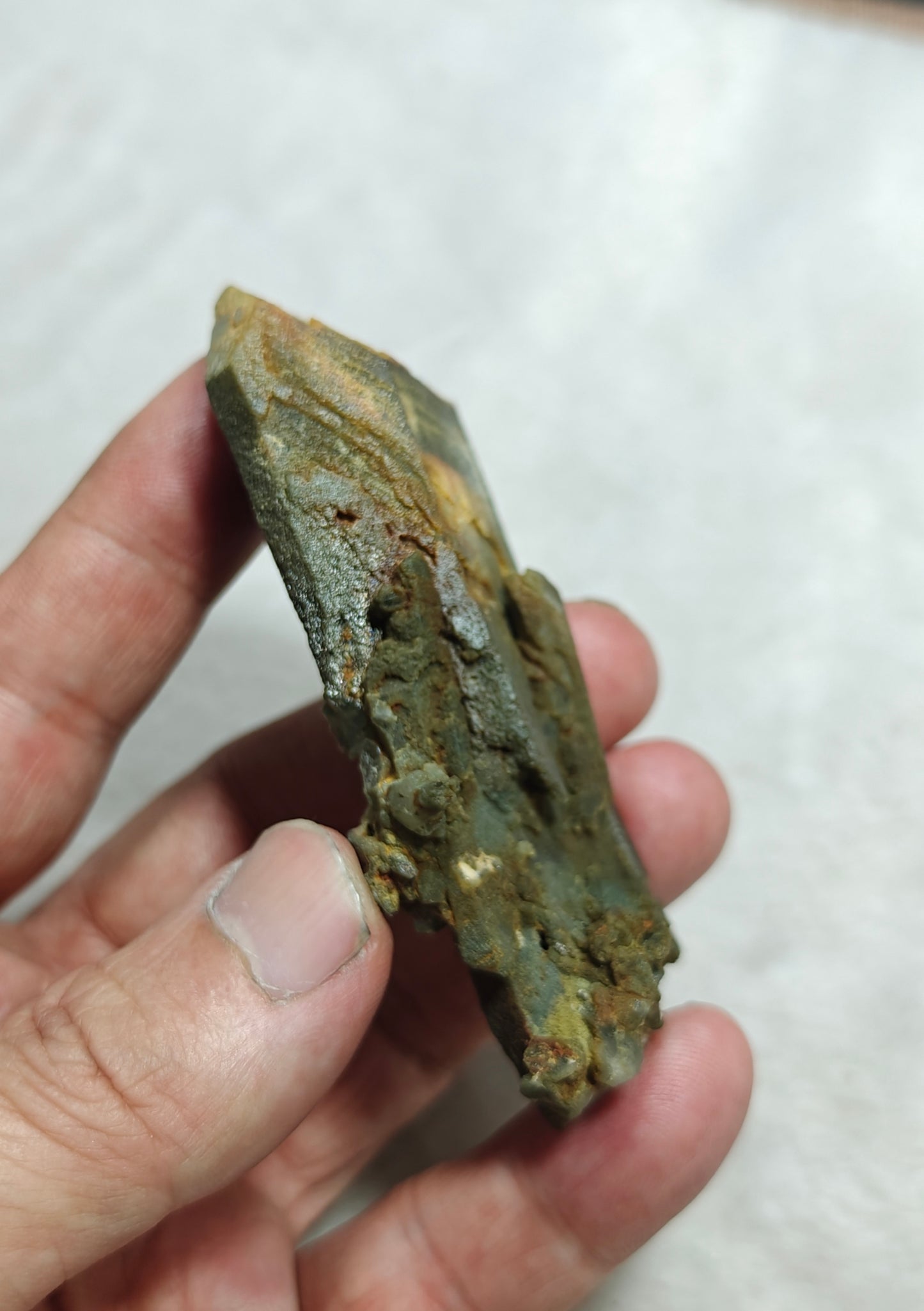 Natural crystal of beautifully terminated Chlorite Quartz 78 grams