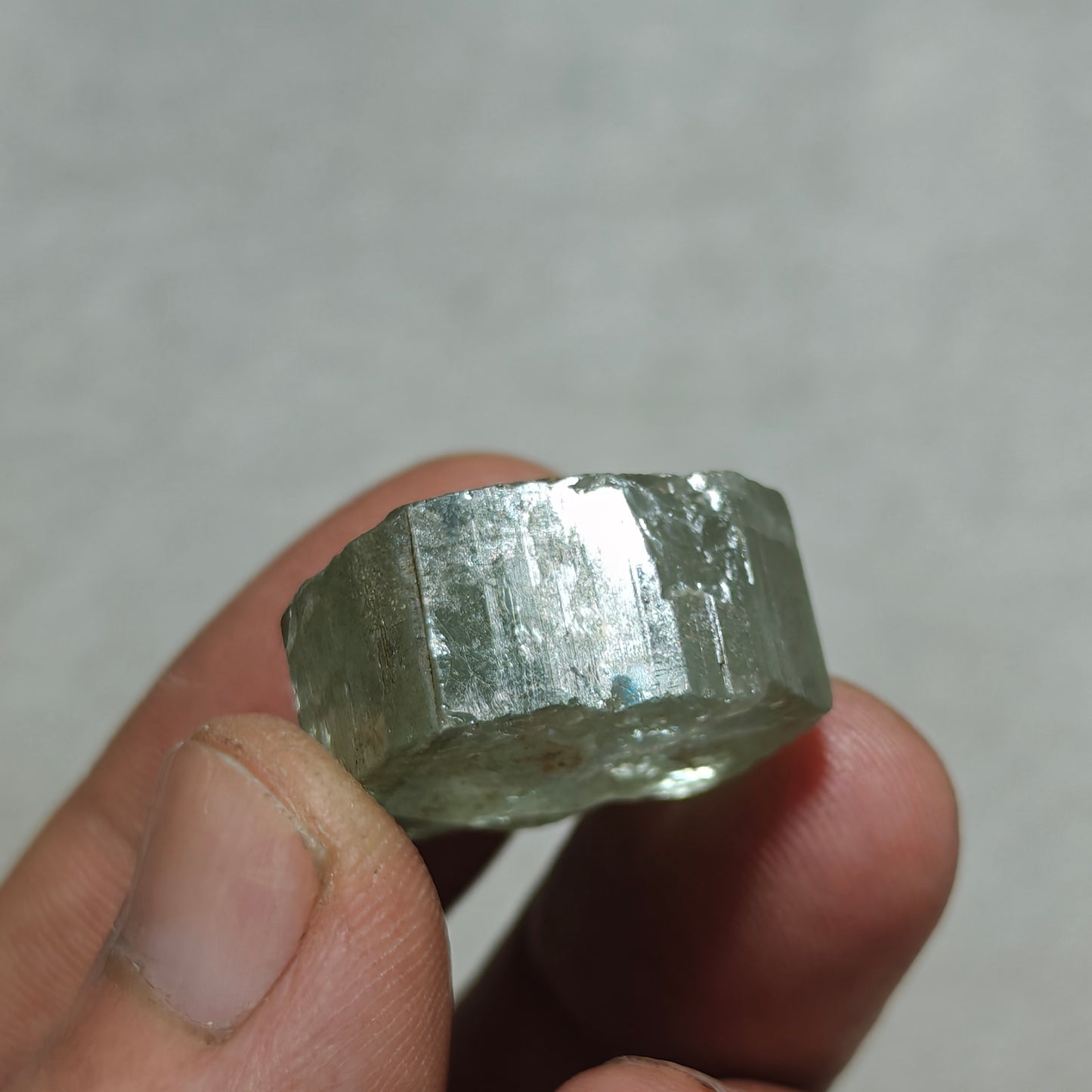 Natural green apatite crystal 14 grams