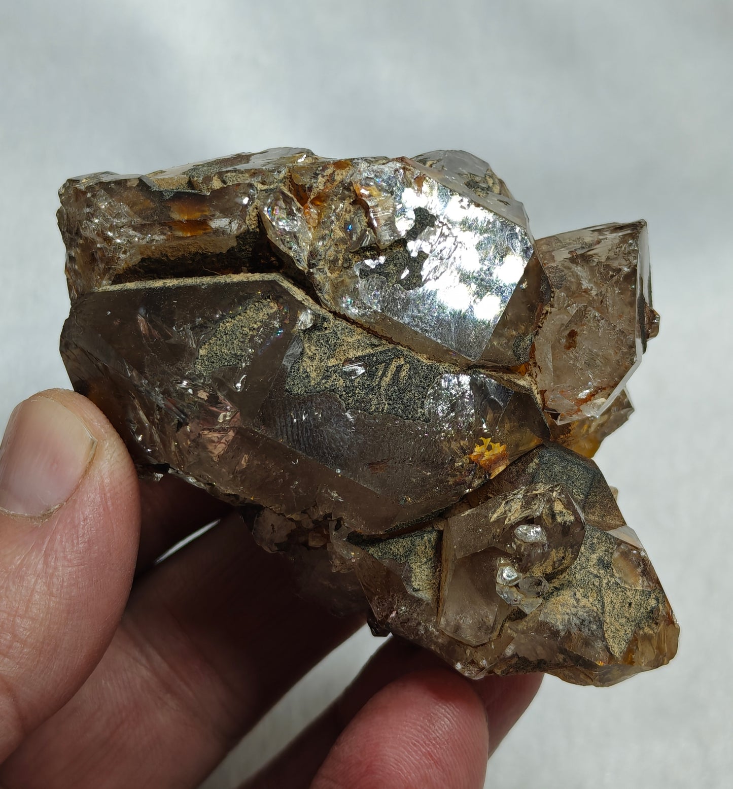 Natural skeletal quartz cluster 161 grams