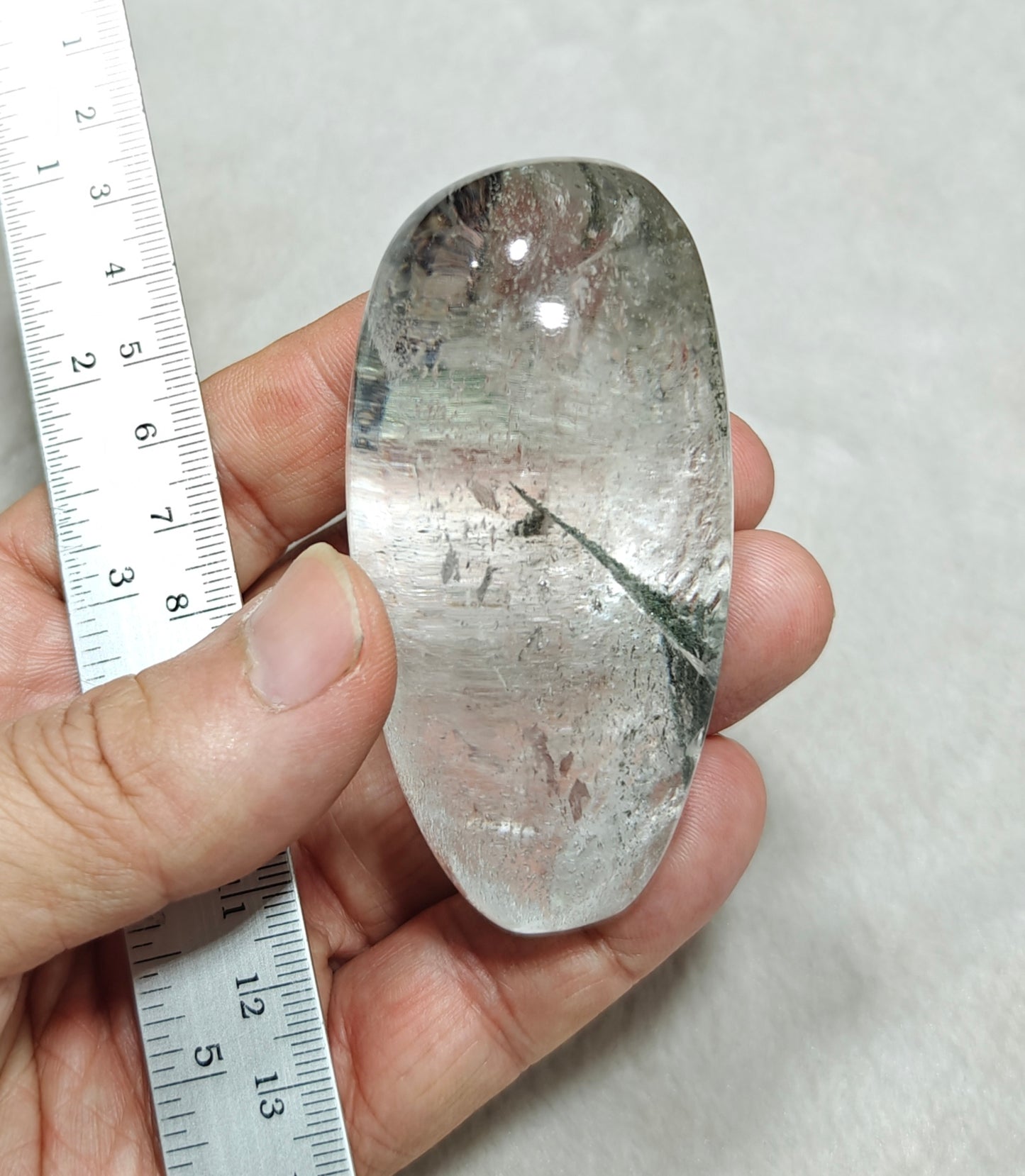 Chlorite included quartz cabochon 775 carats (155 grams)
