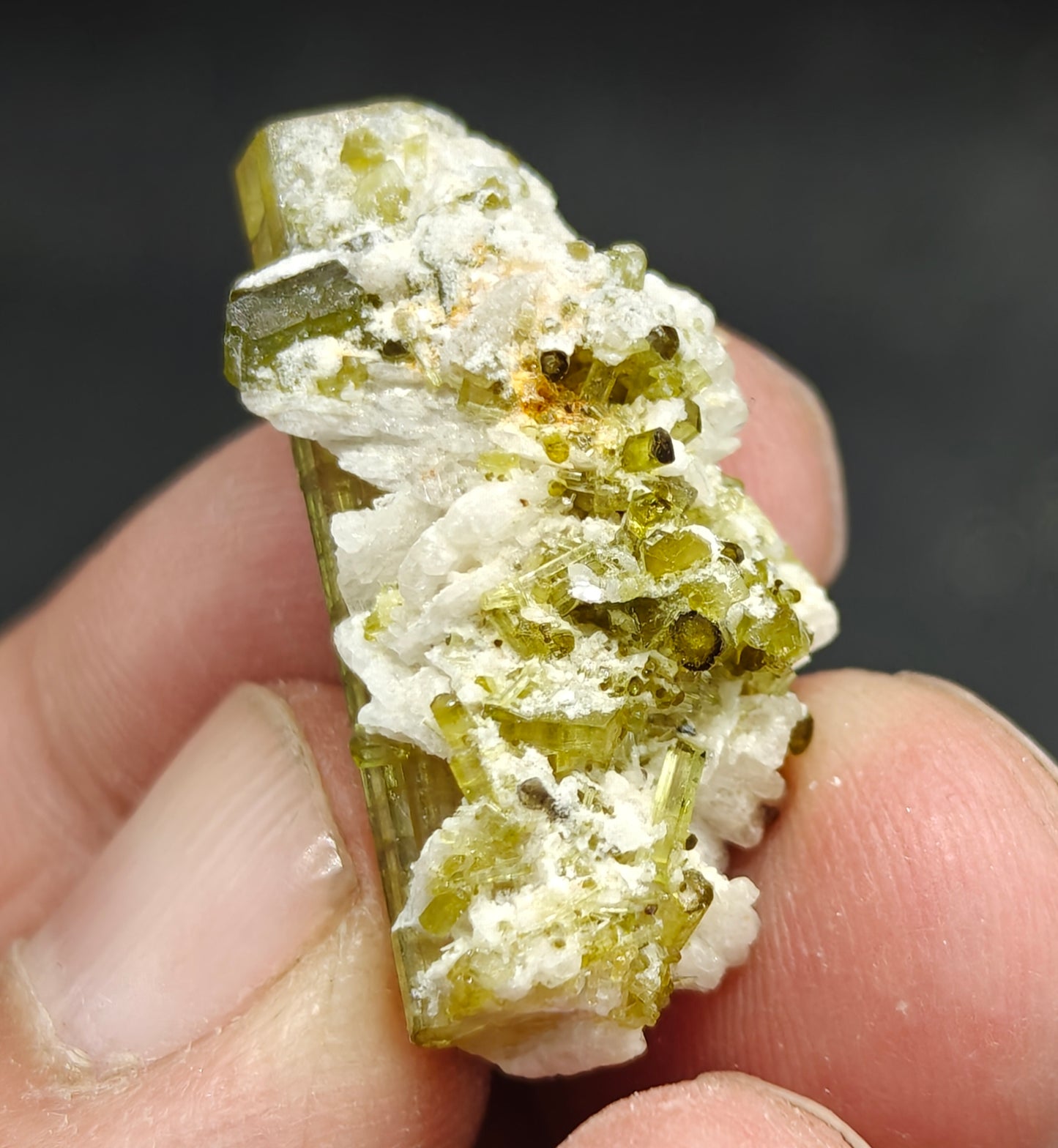 Small aesthetic green tourmaline specimen 33 carats