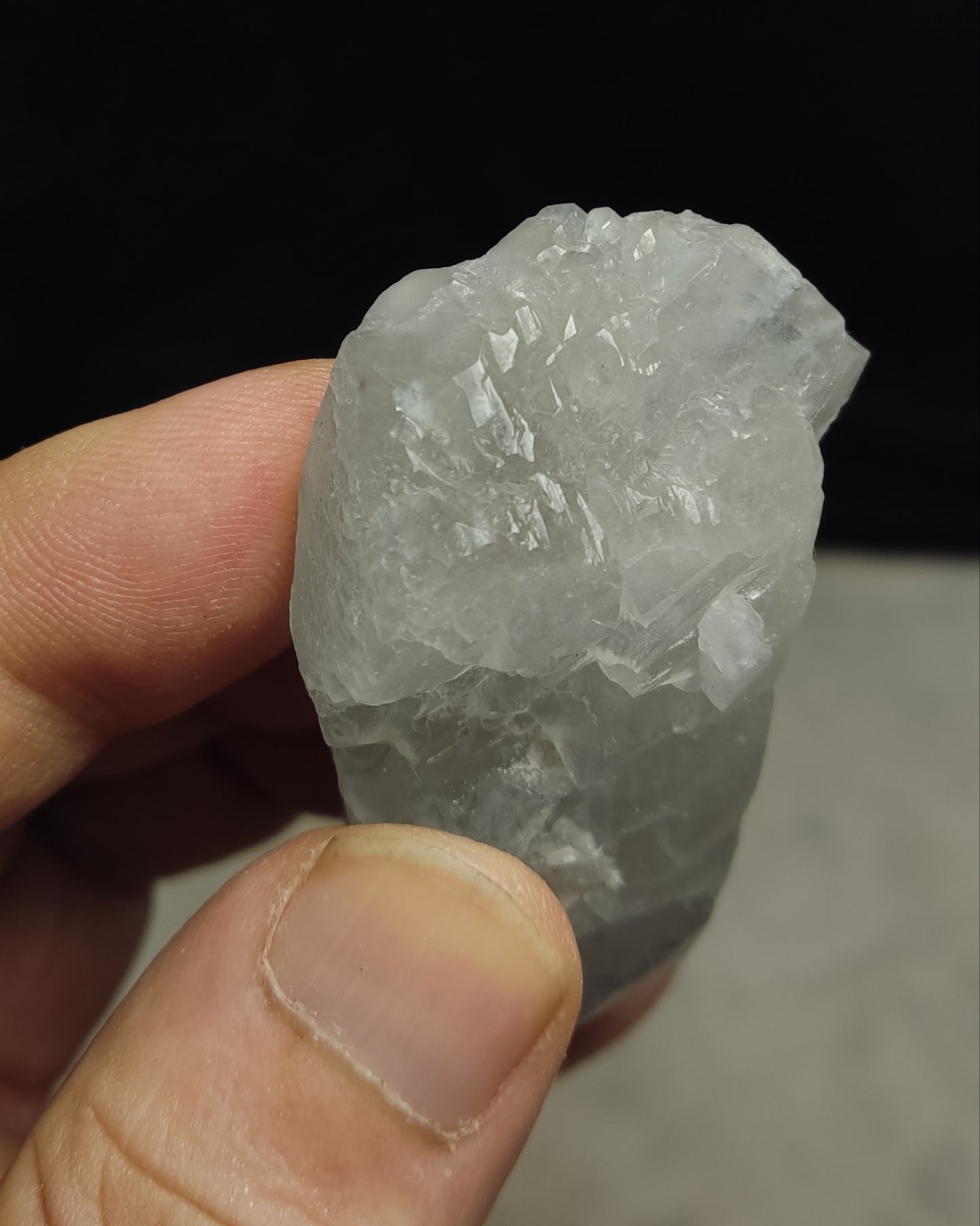 Natural Terminated Indicolite Blue Quartz Smoky Crystal 60 grams