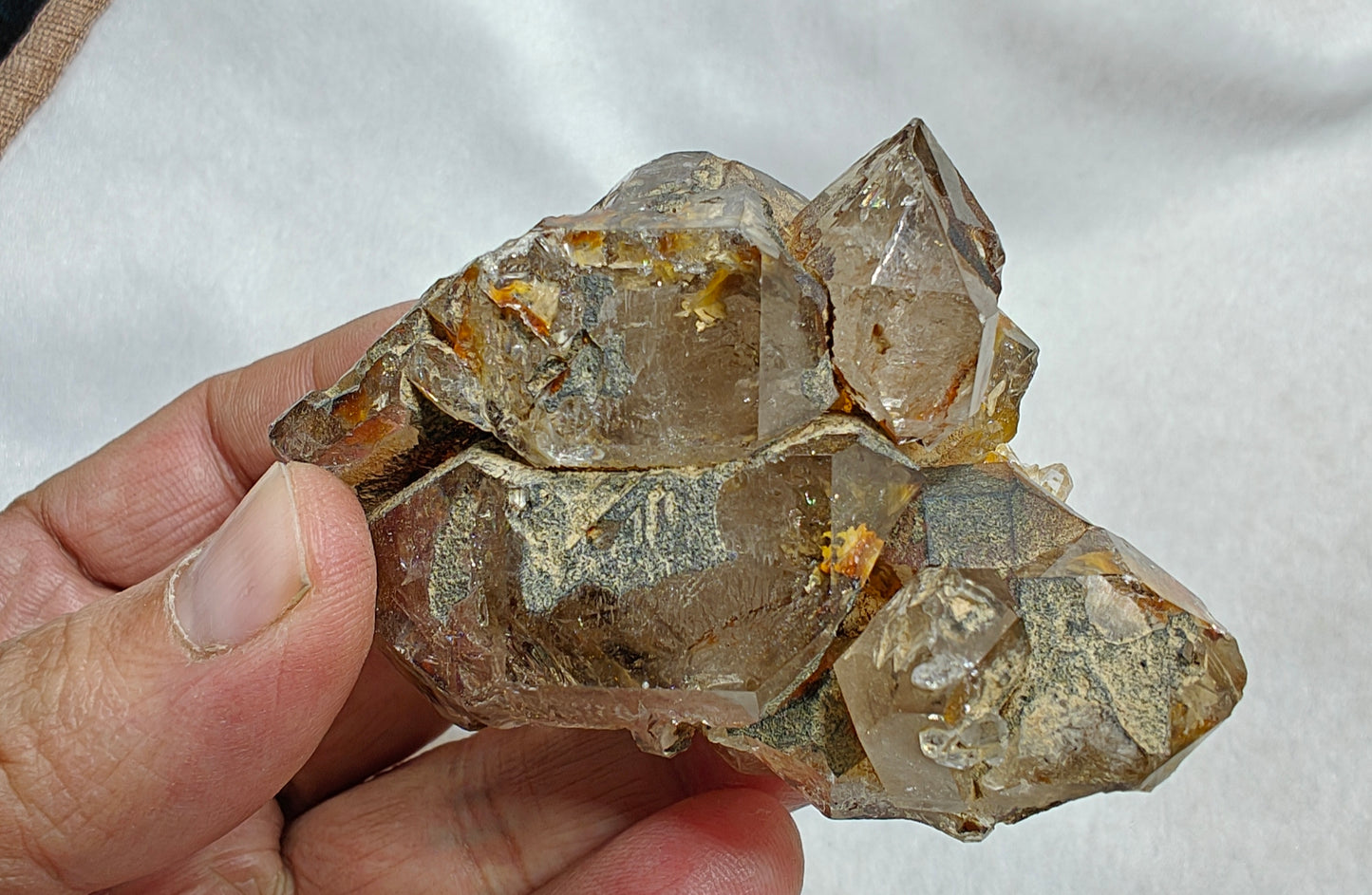 Natural skeletal quartz cluster 161 grams