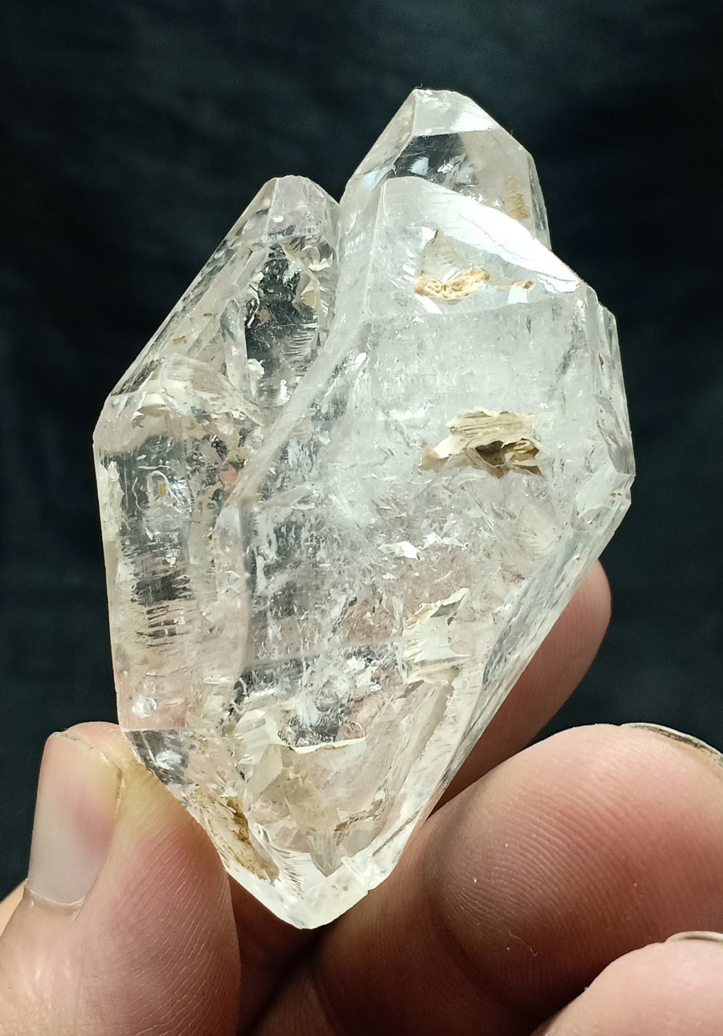 Skeletal Crystal of double Terminated Fenster Quartz 83 grams