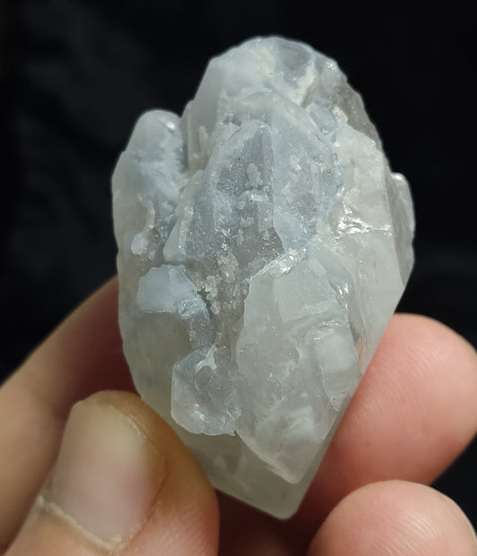 Natural Terminated Indicolite Blue Quartz Crystal 47 grams