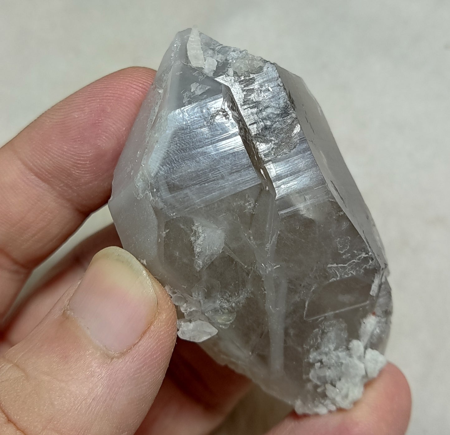 Natural Double Terminated Smoky Quartz Crystal 106 grams