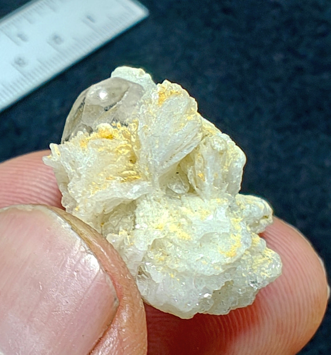 Small Natural terminated topaz crystal on matrix 10 grams