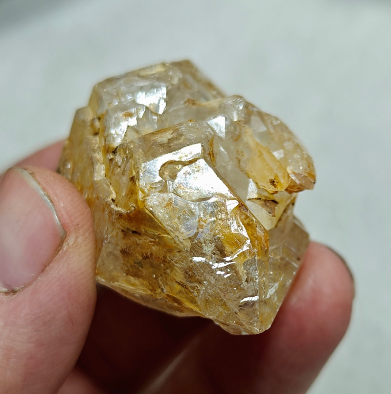 Single double terminated Fenster Quartz Crystal 46 grams