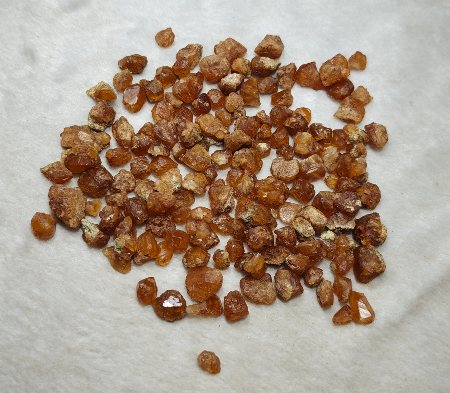 Natural grossular garnet collection 120 grams