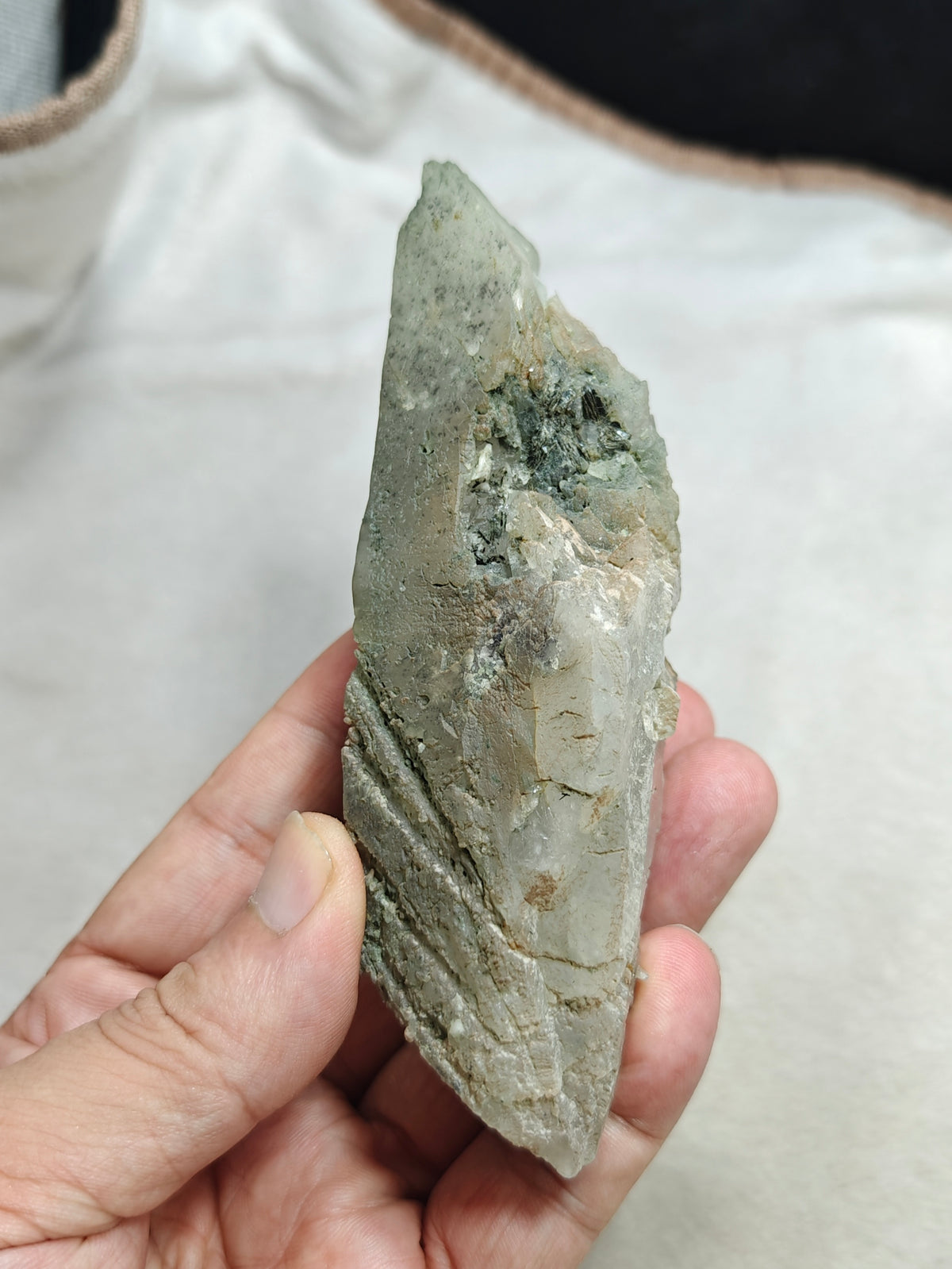 Natural Chlorite Quartz crystal 257 grams