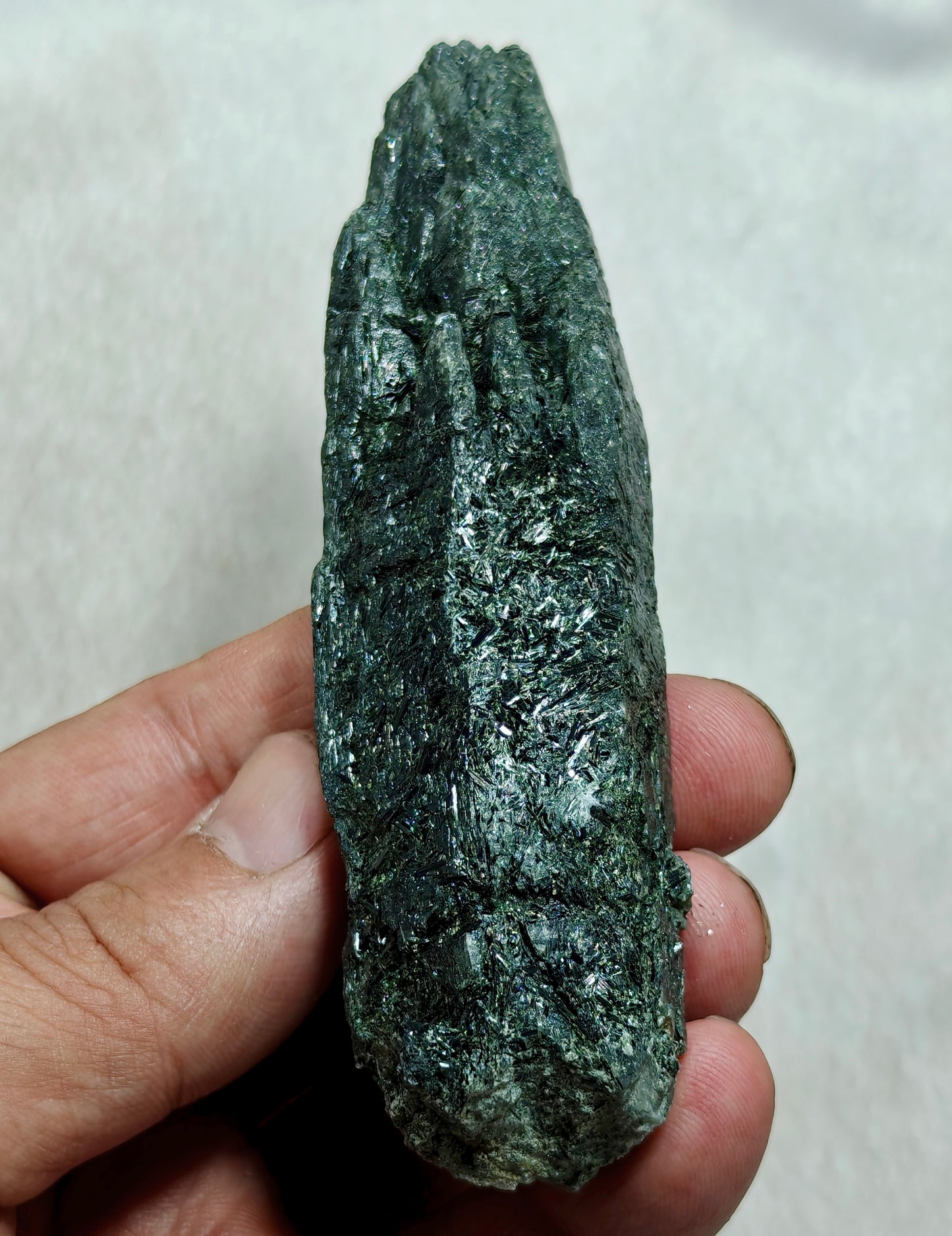 An Aesthetic Natural beautifully terminated Chlorite Quartz crystal specimen 128 grams