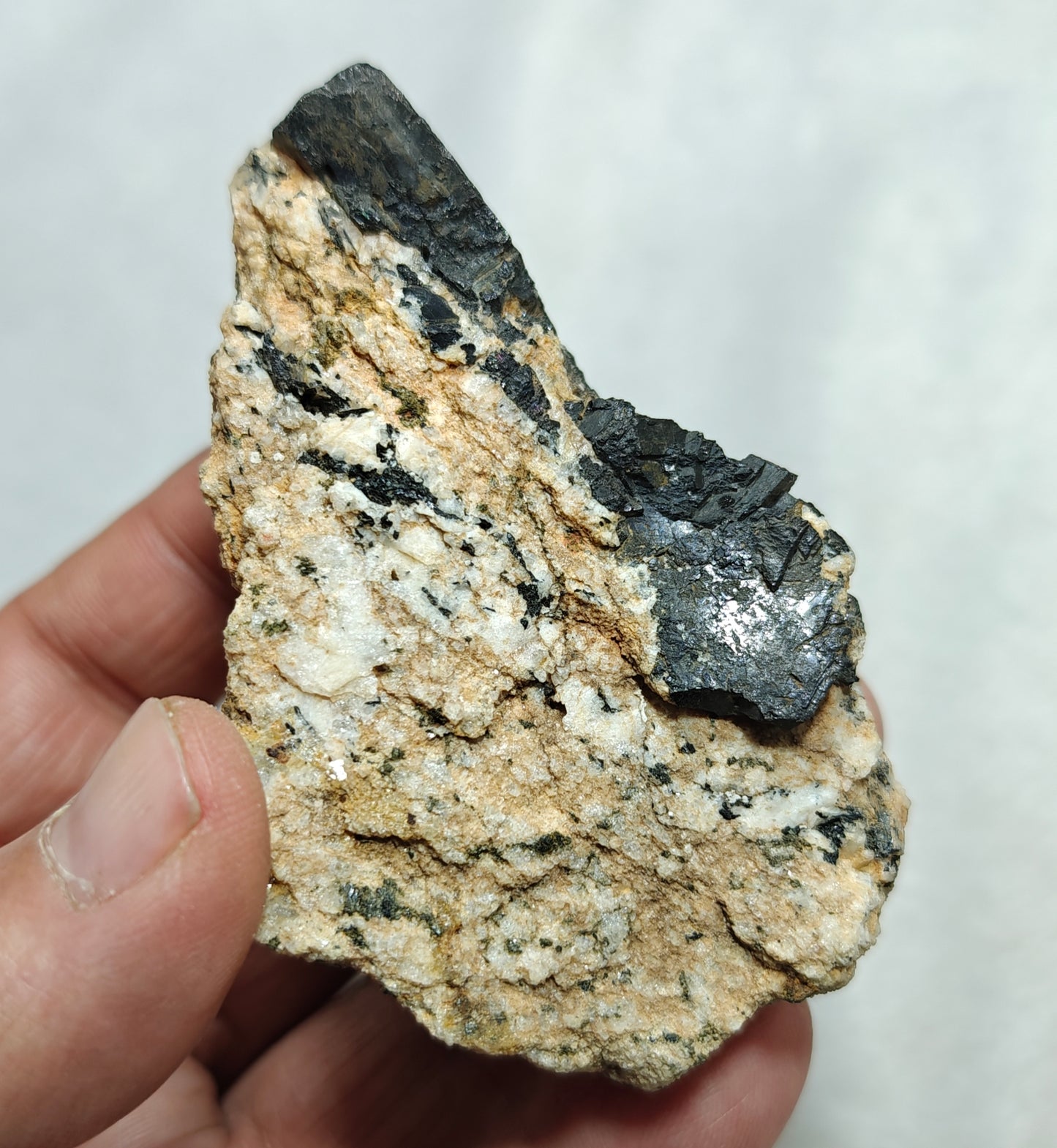 Natural hematite on matrix with some aegirine inclusions 141 grams