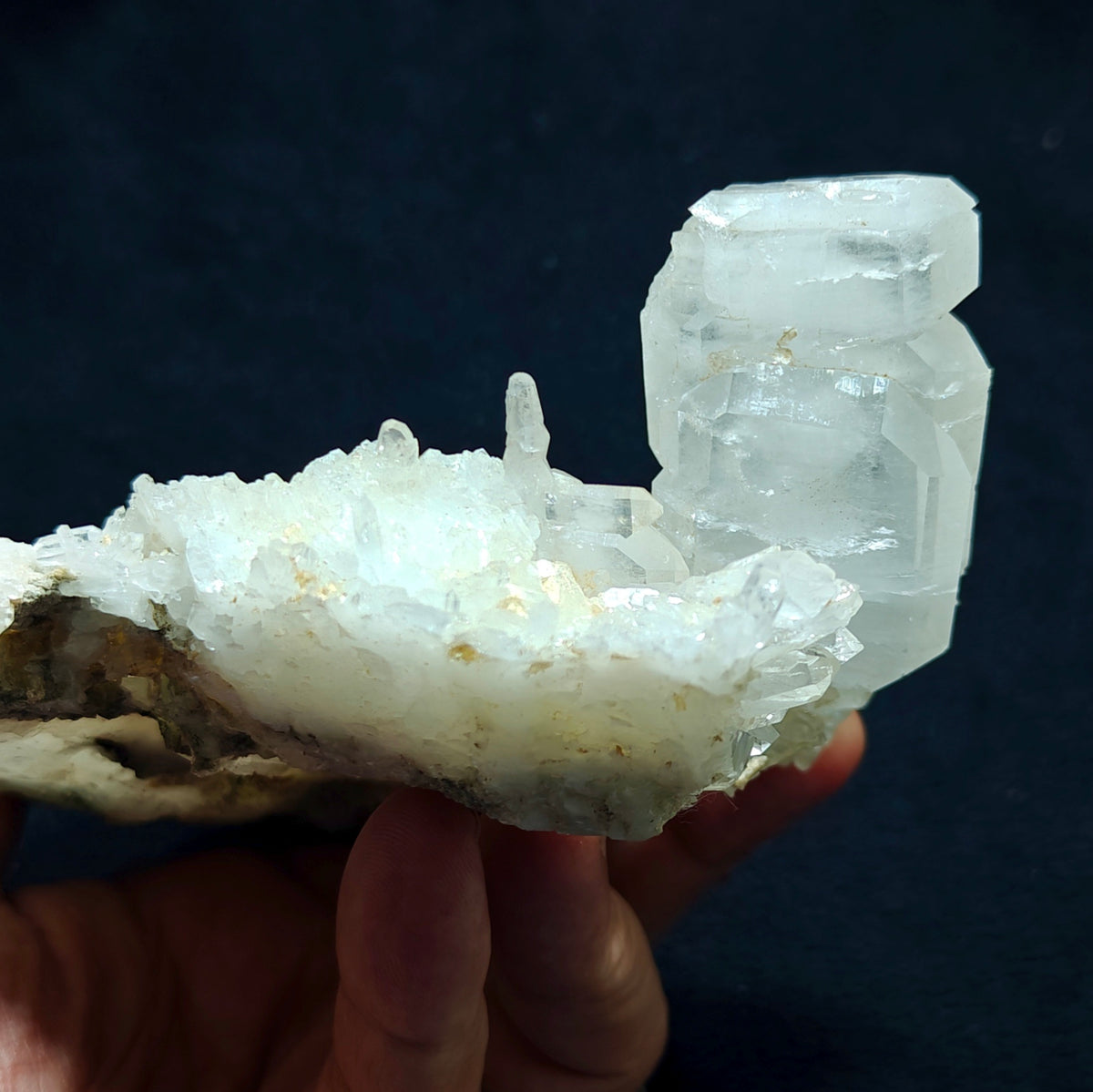 Natural Faden Quartz Crystal specimen 588 grams