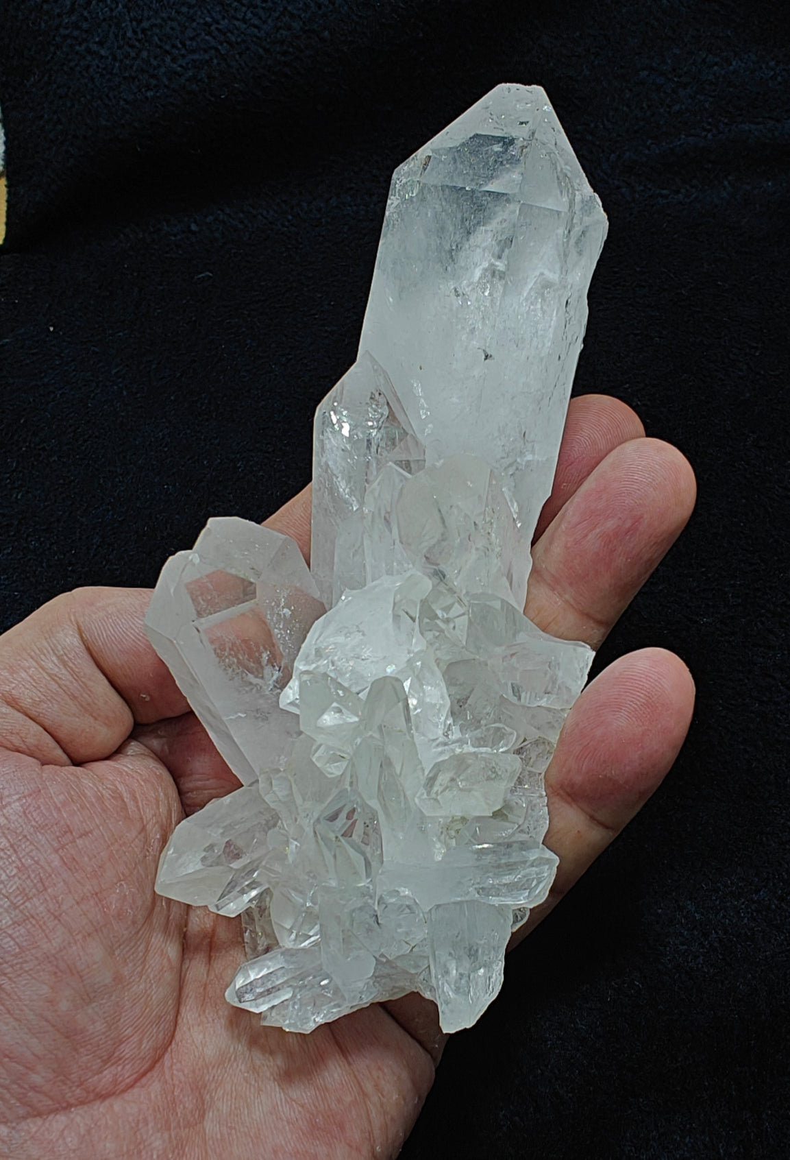Quartz crystals cluster 378 grams