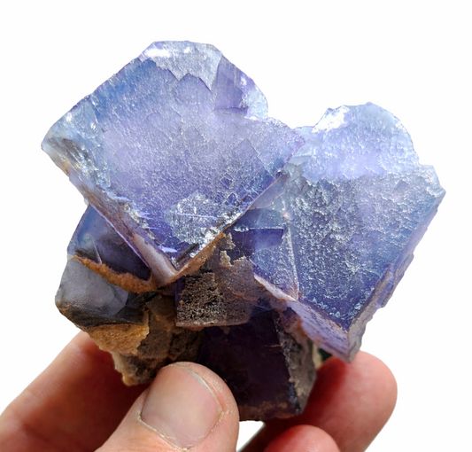 Purple Fluorite with light Blue zoning and Phantom like formation 175 grams