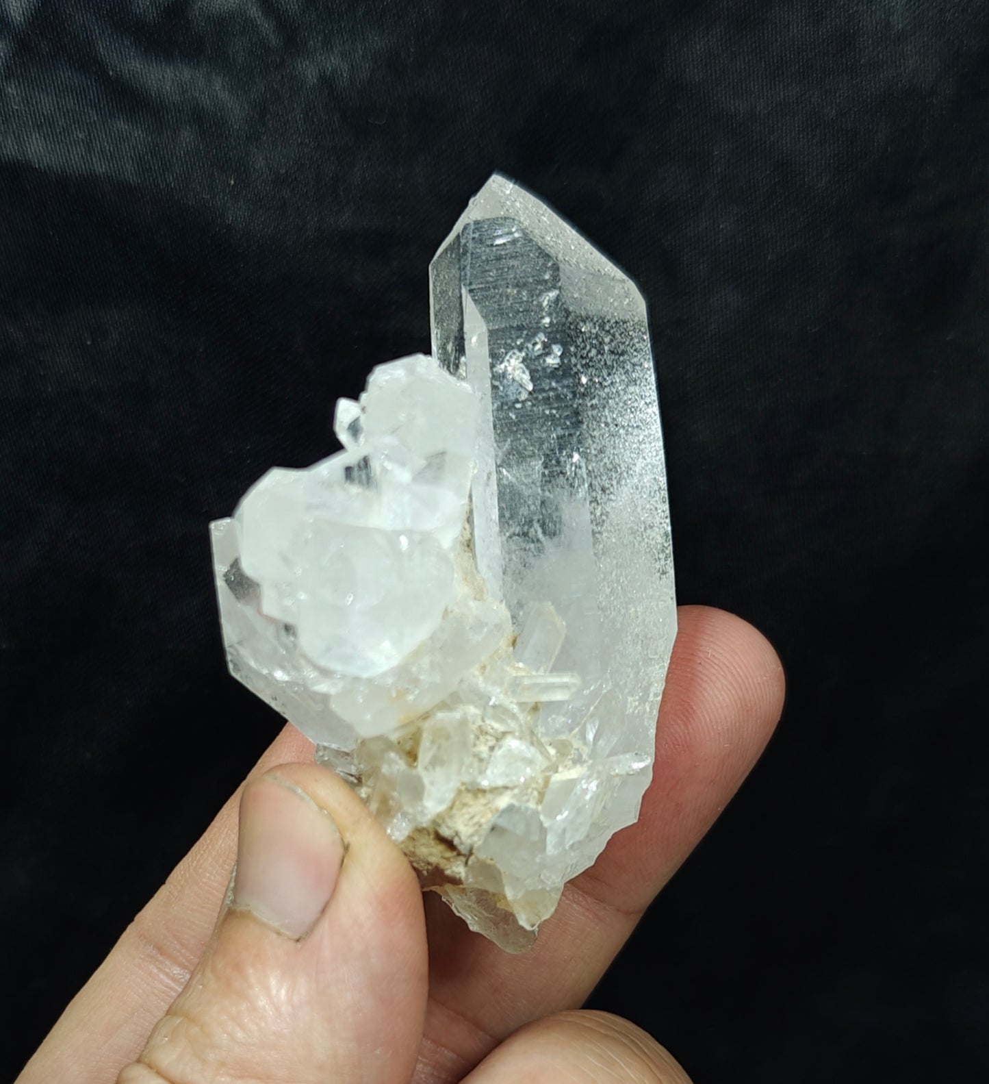 Natural Clear Quartz cluster 74 grams