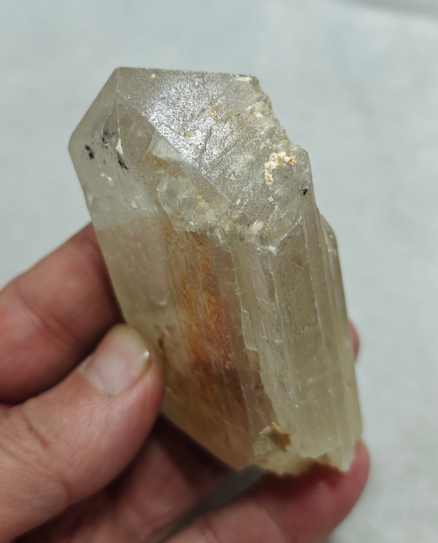 Natural spodumene crystal 248 grams