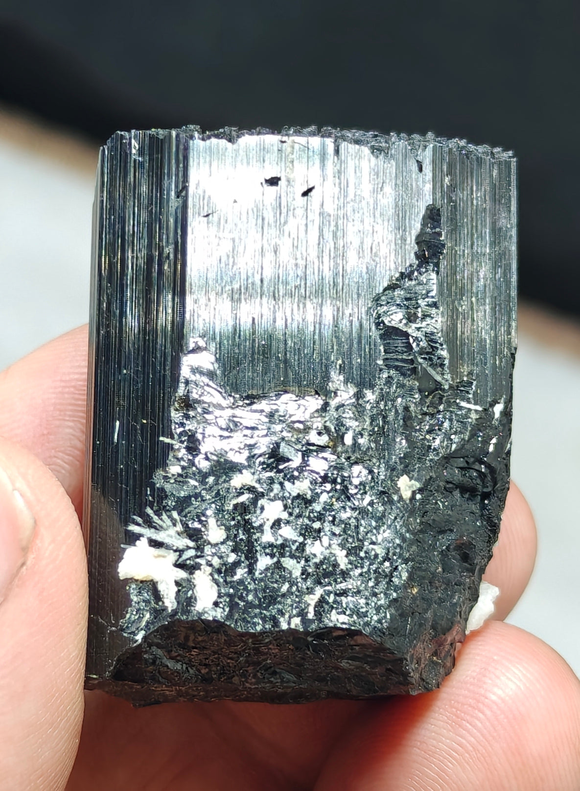 An Amazing terminated Natural schorl crystal 69 grams