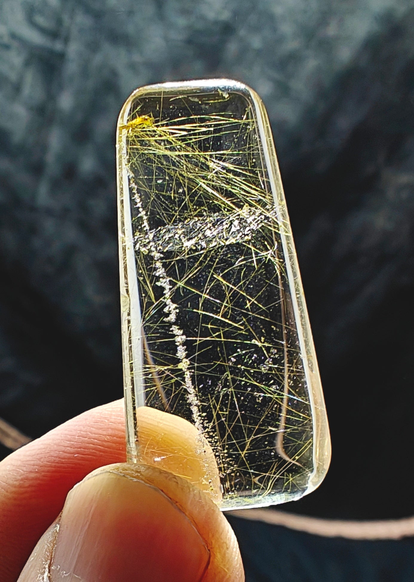 Golden Rutile Included Quartz – Polished Freeform 10 grams