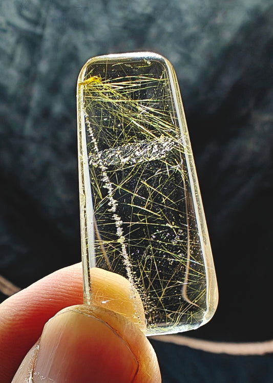 Golden Rutile Included Quartz – Polished Freeform 10 grams