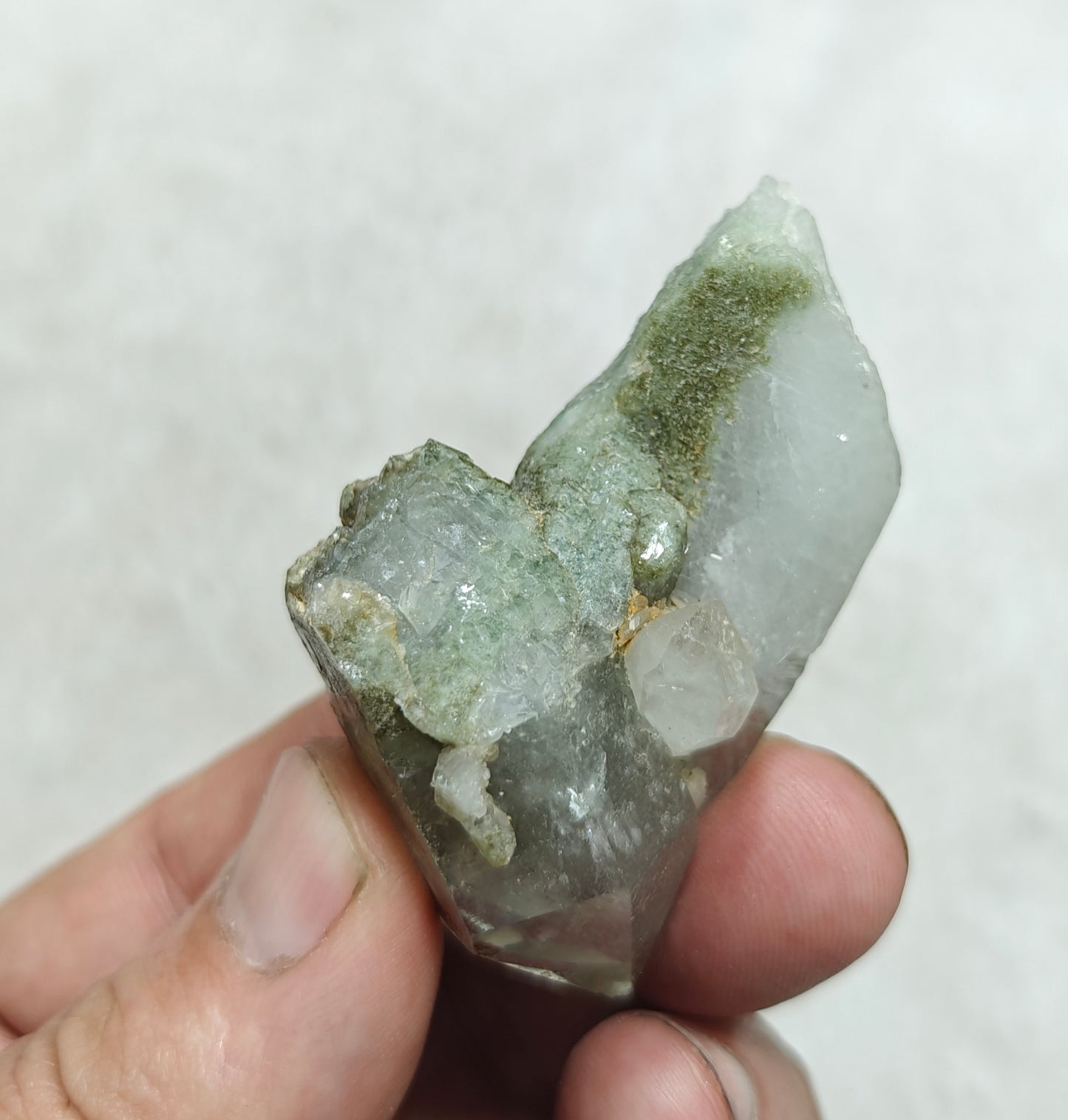 Natural Chlorite Quartz crystal 51 grams