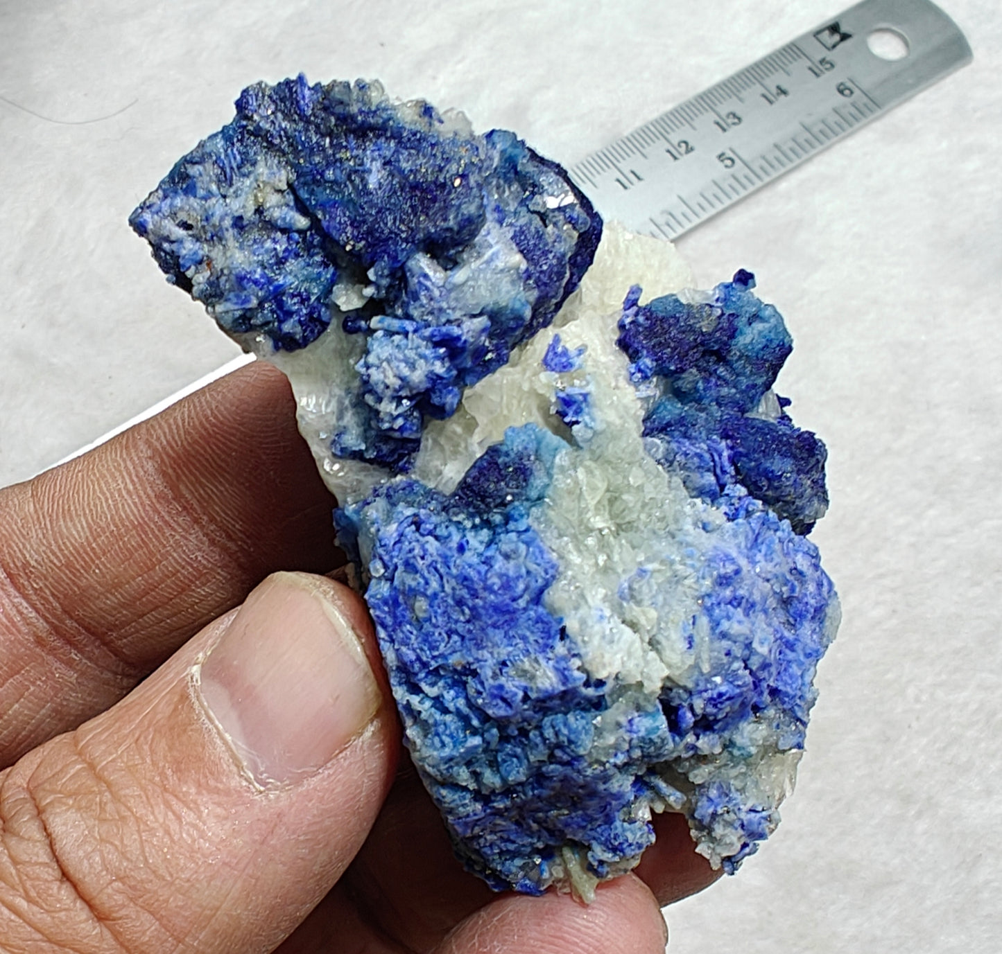 Afghanite/Lazurite on matrix with Calcite 55 grams