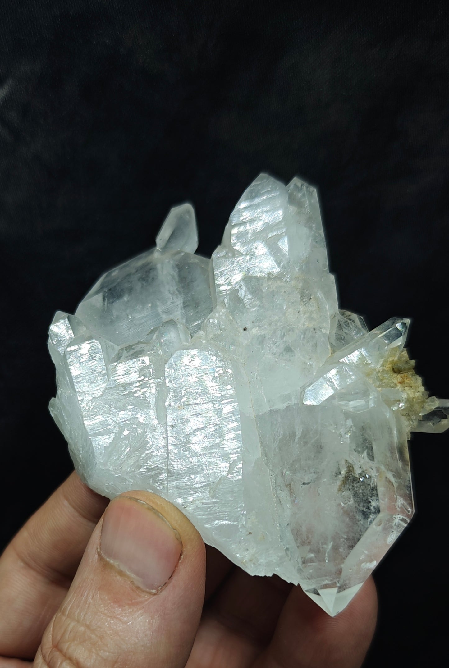 Single beautiful terminated Faden Quartz crystals specimen 152 grams