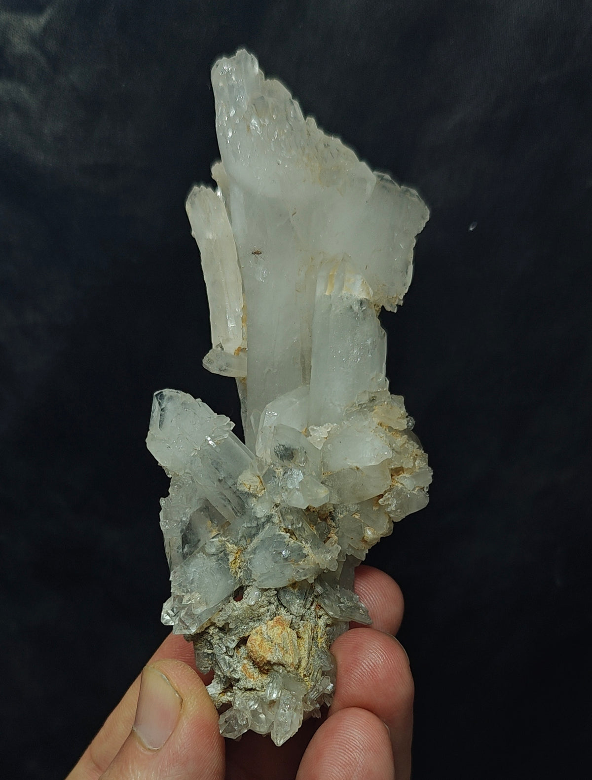 Chlorite Quartz Crystals cluster 135 grams